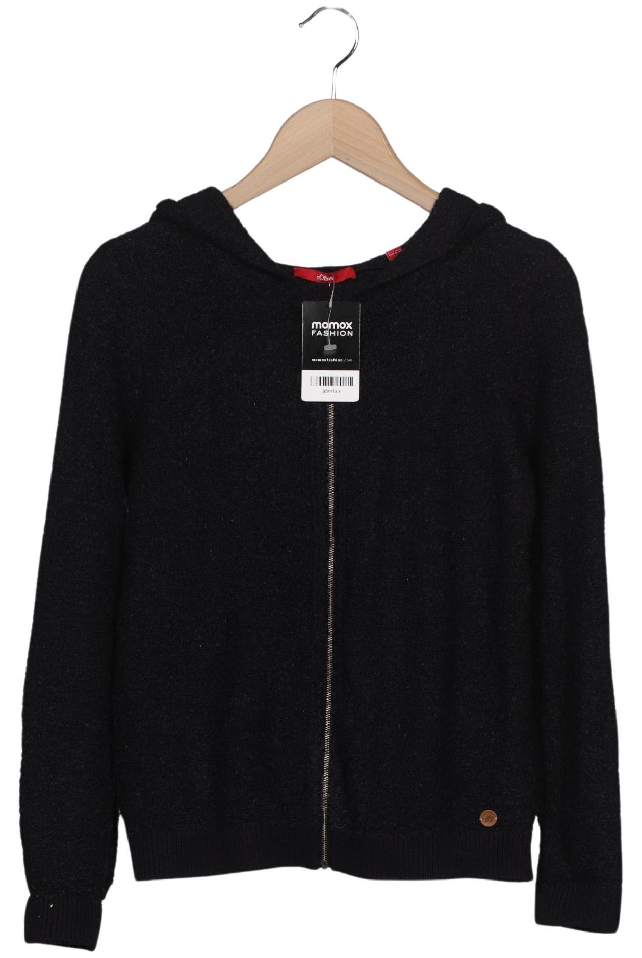 

s.Oliver Damen Strickjacke, schwarz, Gr. 40