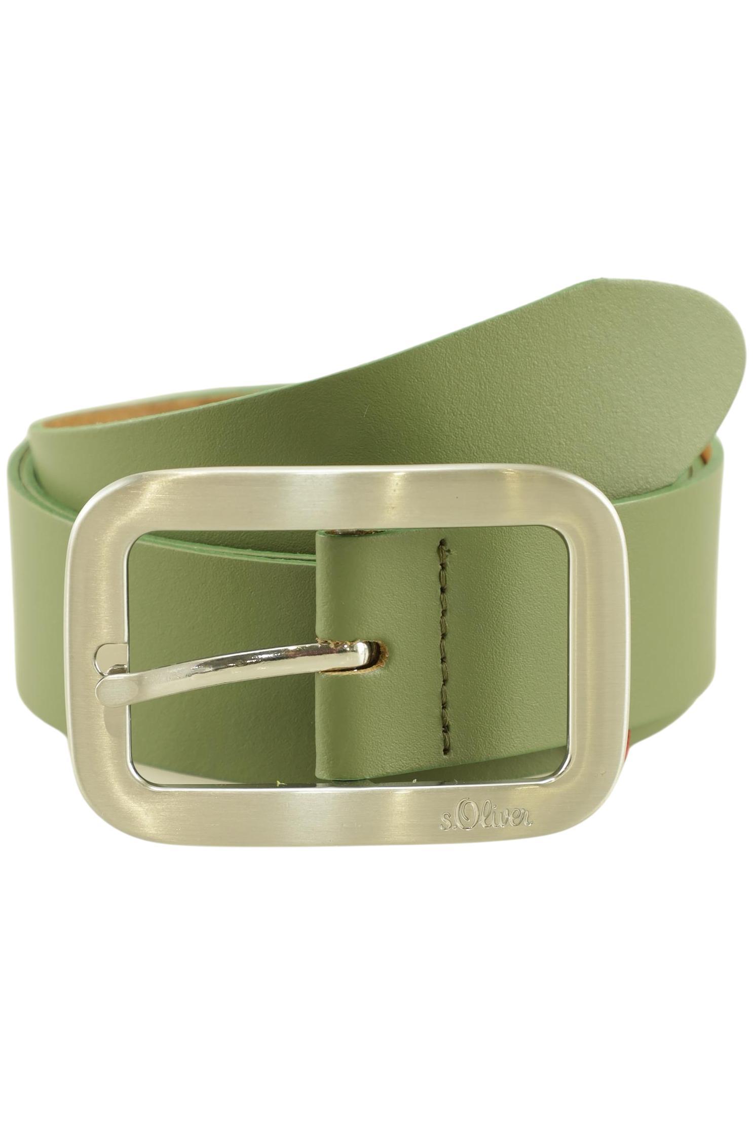 

s.Oliver Damen Gürtel, grün, Gr. 85