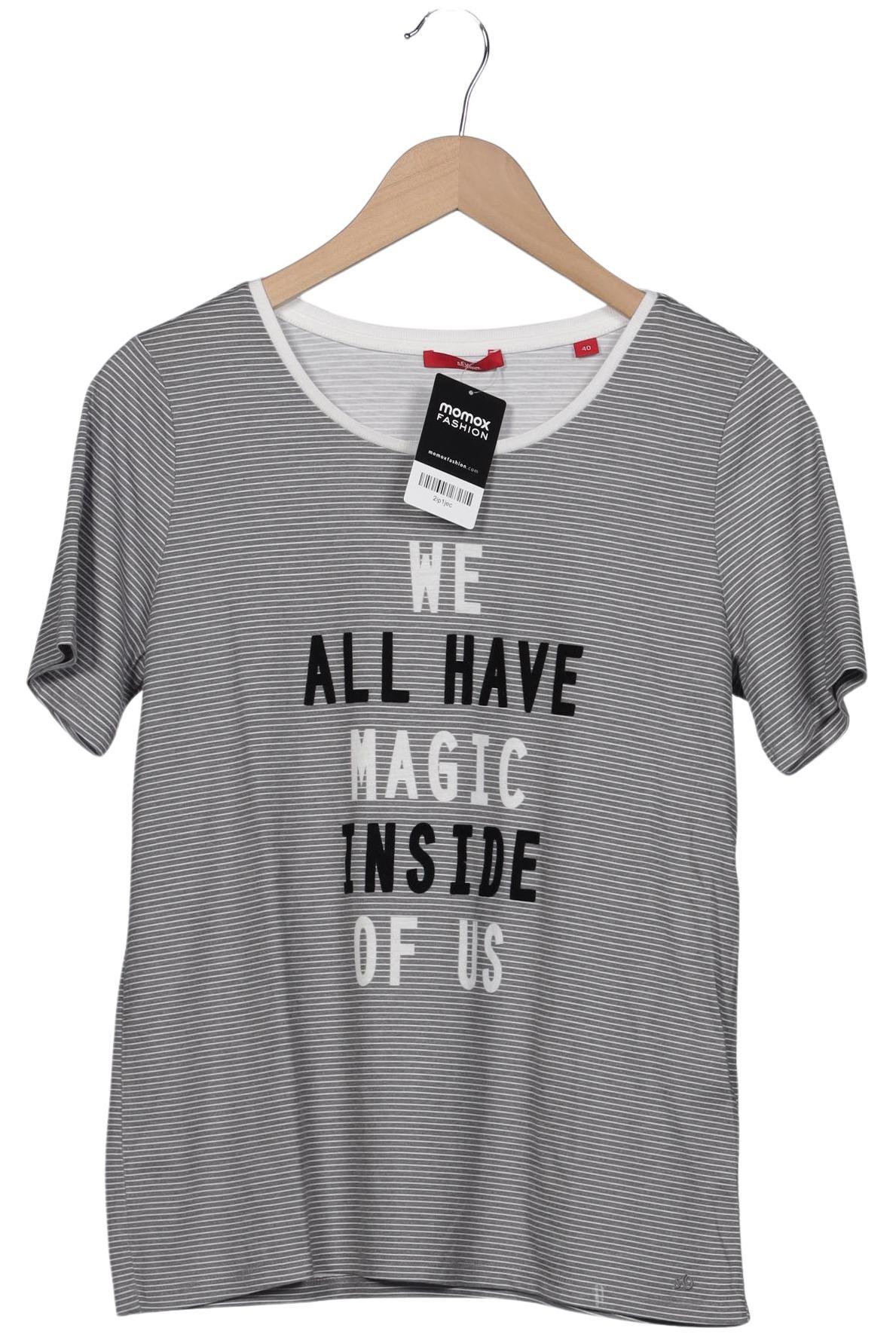 

s.Oliver Damen T-Shirt, grau, Gr. 40