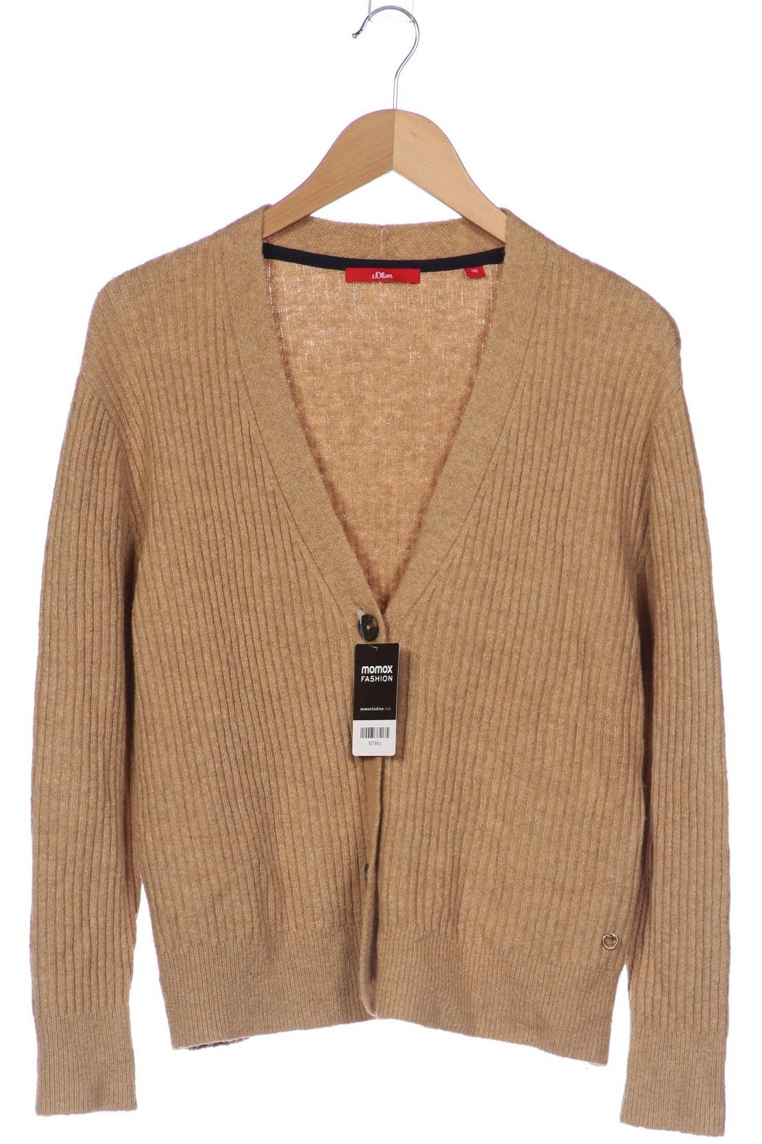 

s.Oliver Damen Strickjacke, beige, Gr. 36
