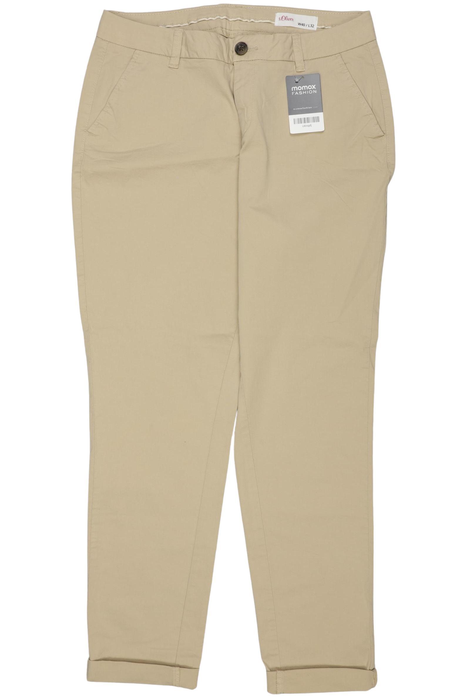 

s.Oliver Damen Stoffhose, beige, Gr. 40