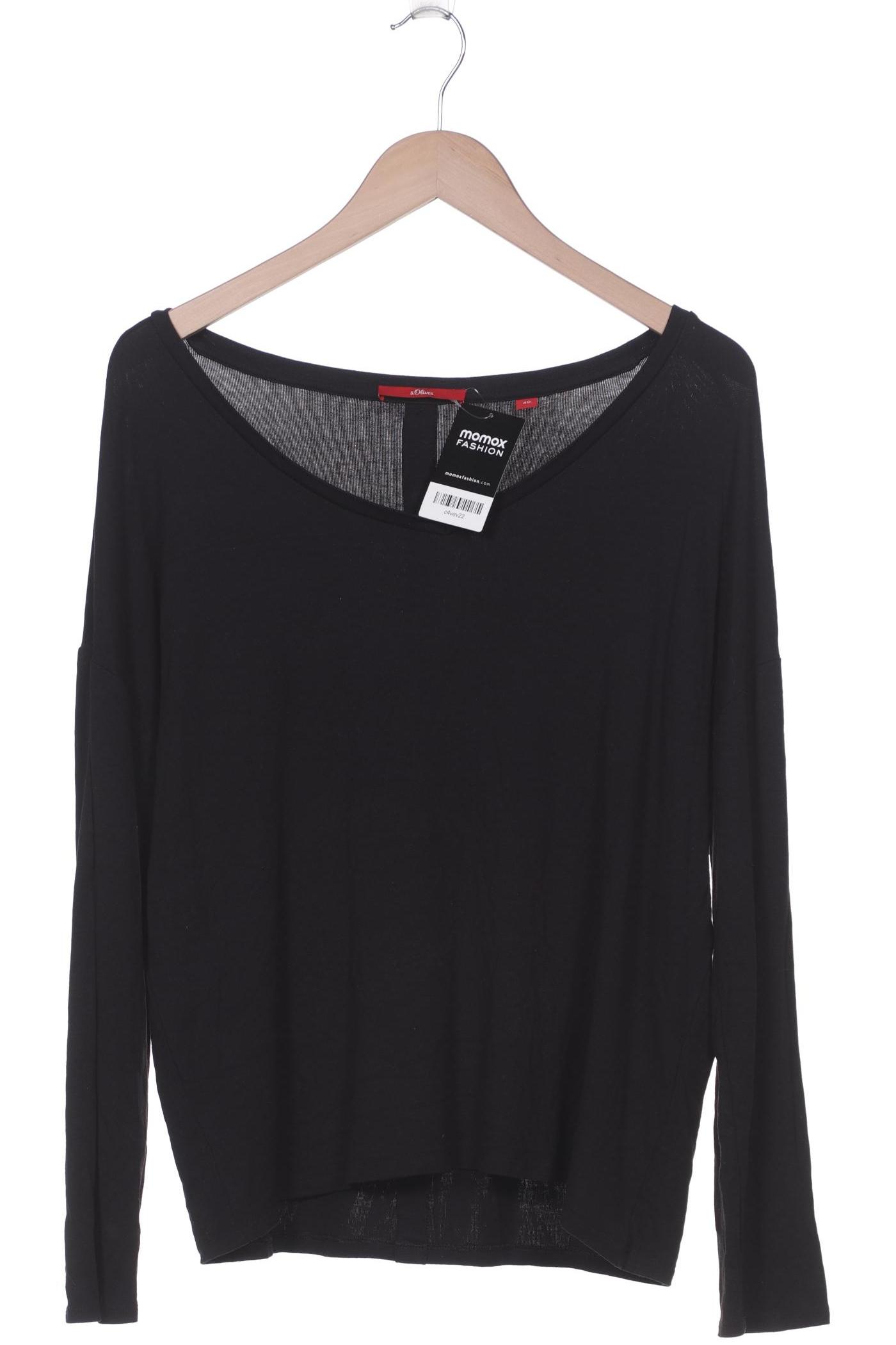 

s.Oliver Damen Langarmshirt, schwarz