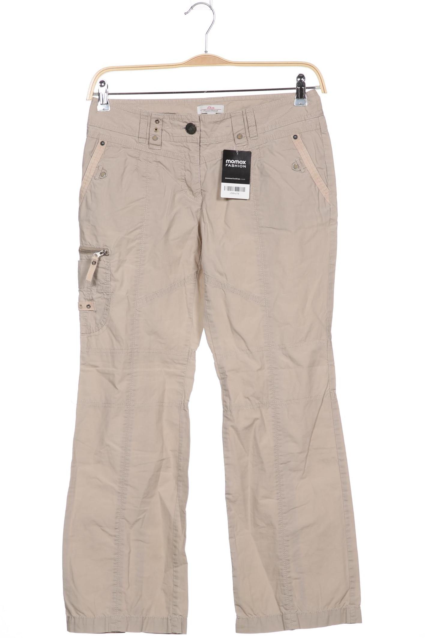 

s.Oliver Damen Stoffhose, beige, Gr. 36