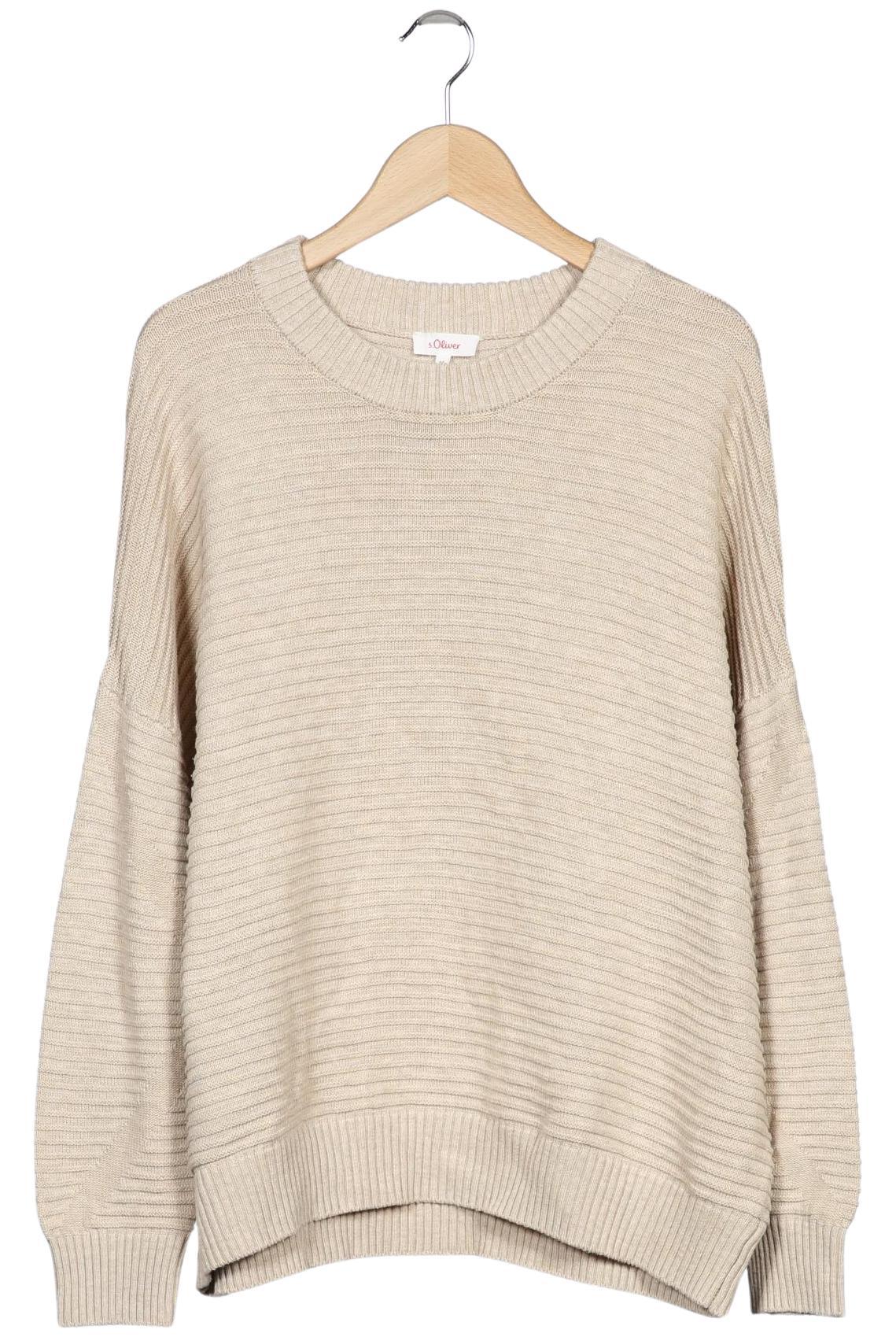 

s.Oliver Damen Pullover, beige, Gr. 44
