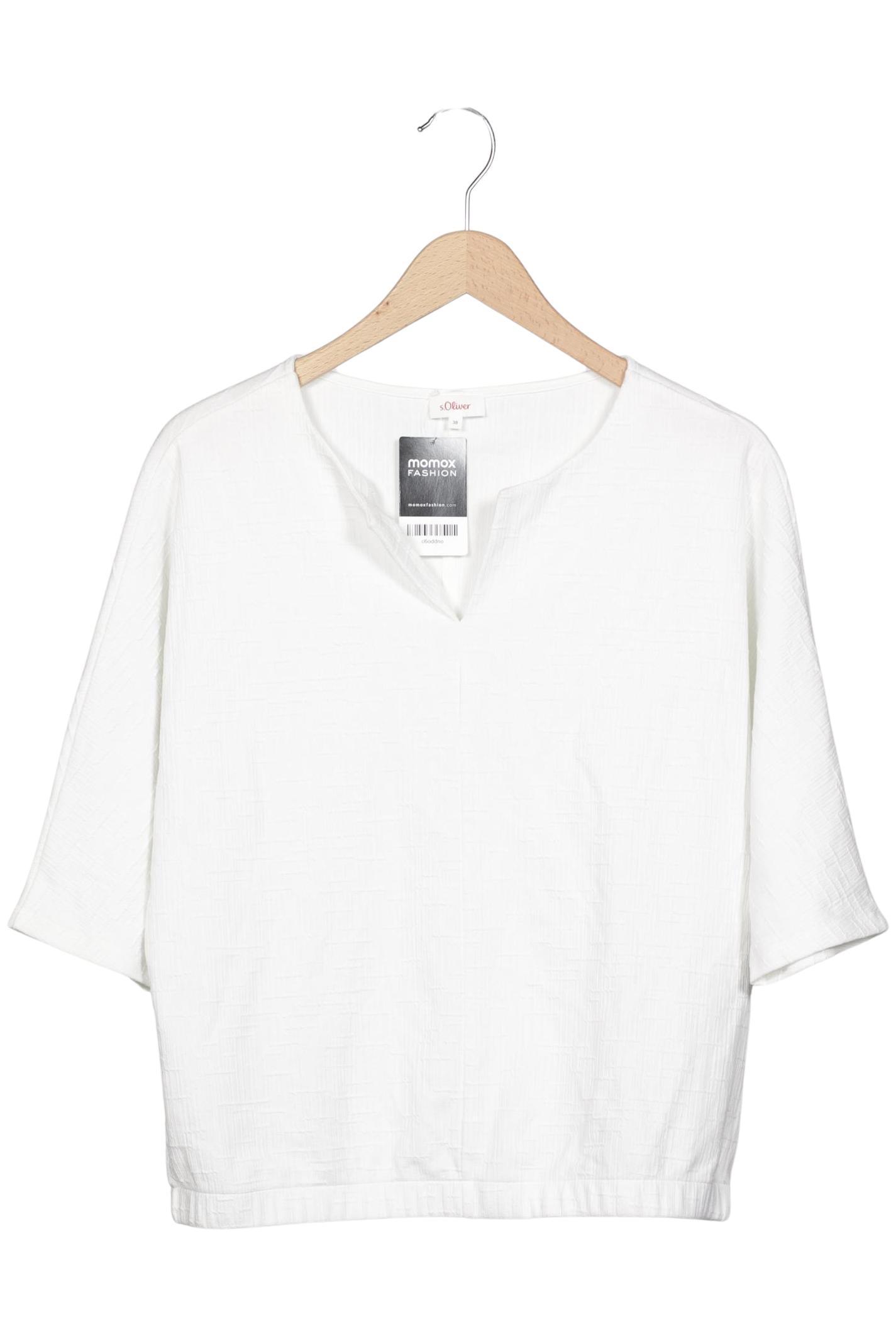 

s.Oliver Damen Langarmshirt, weiß, Gr. 38