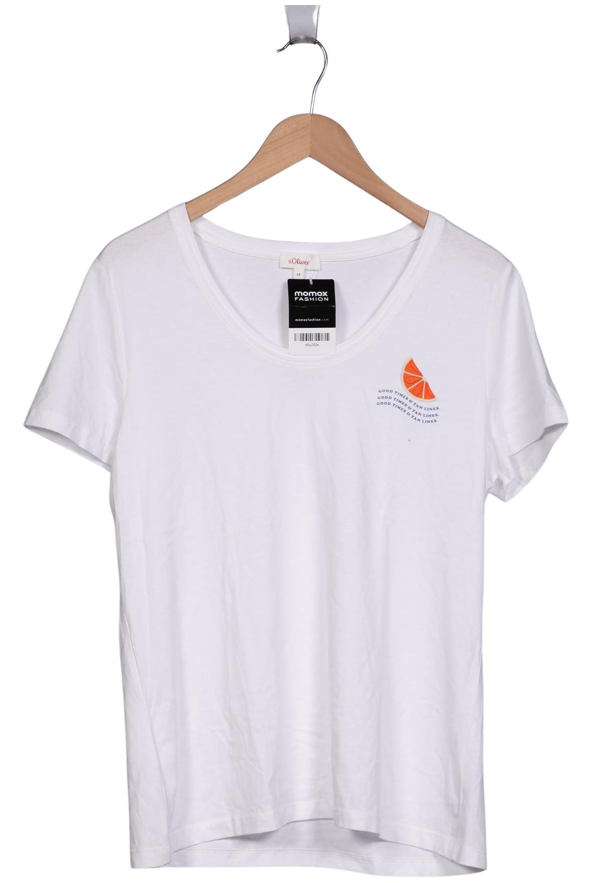 

s.Oliver Damen T-Shirt, weiß, Gr. 44