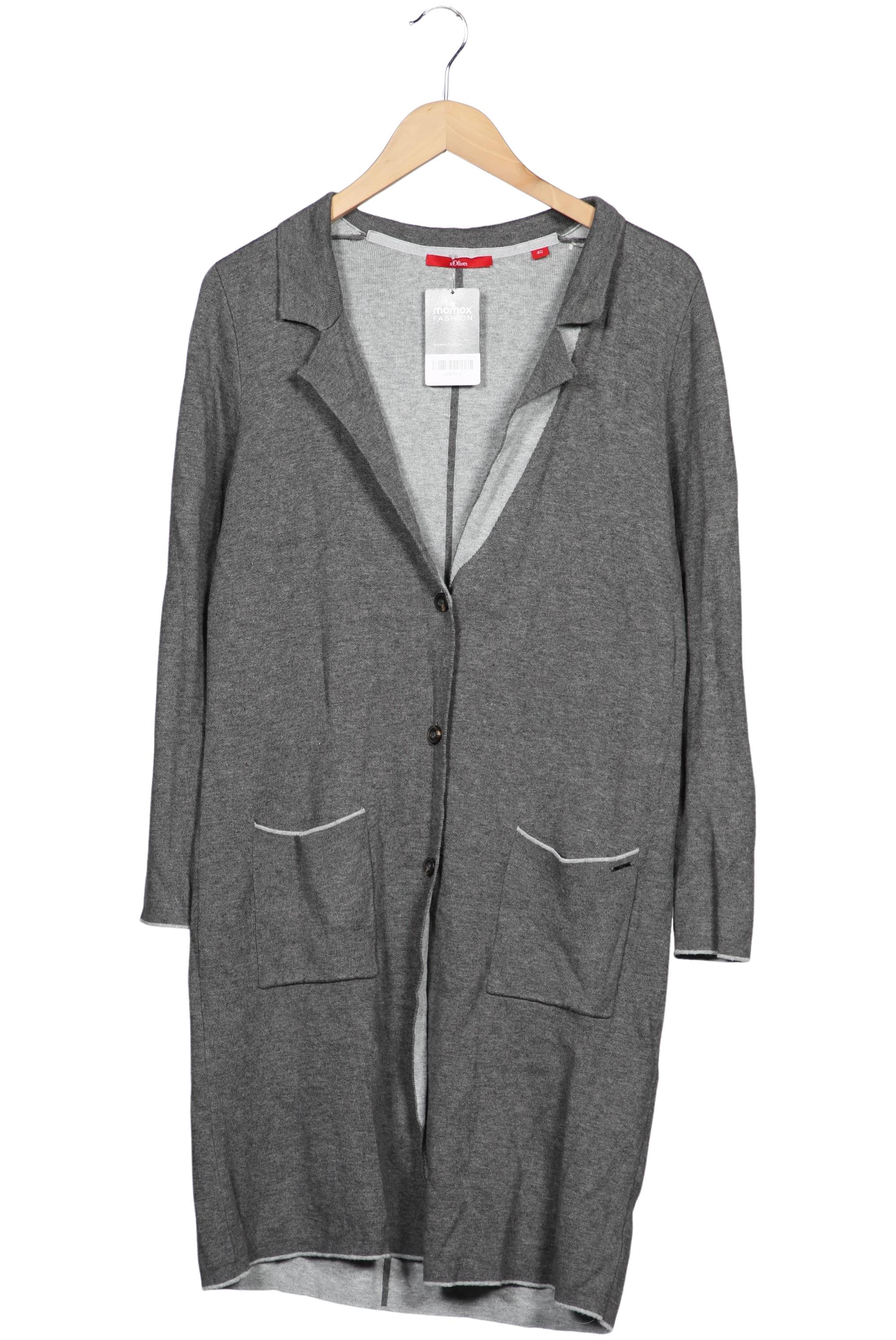 

s.Oliver Damen Strickjacke, grau, Gr. 40