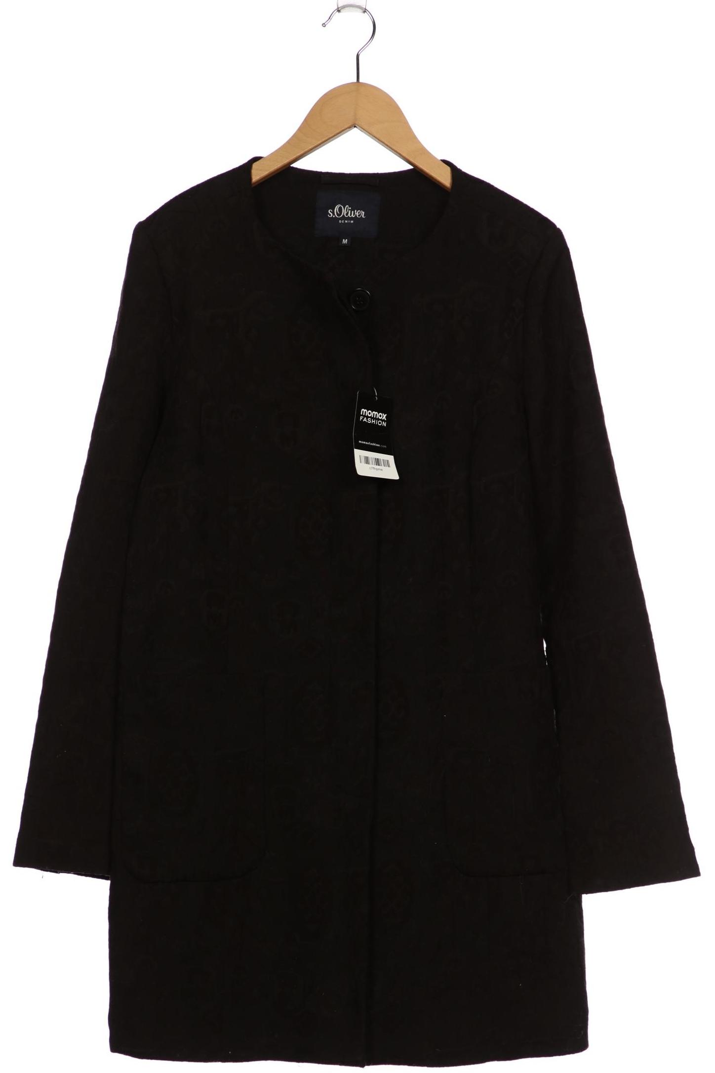 

s.Oliver Damen Mantel, schwarz, Gr. 38