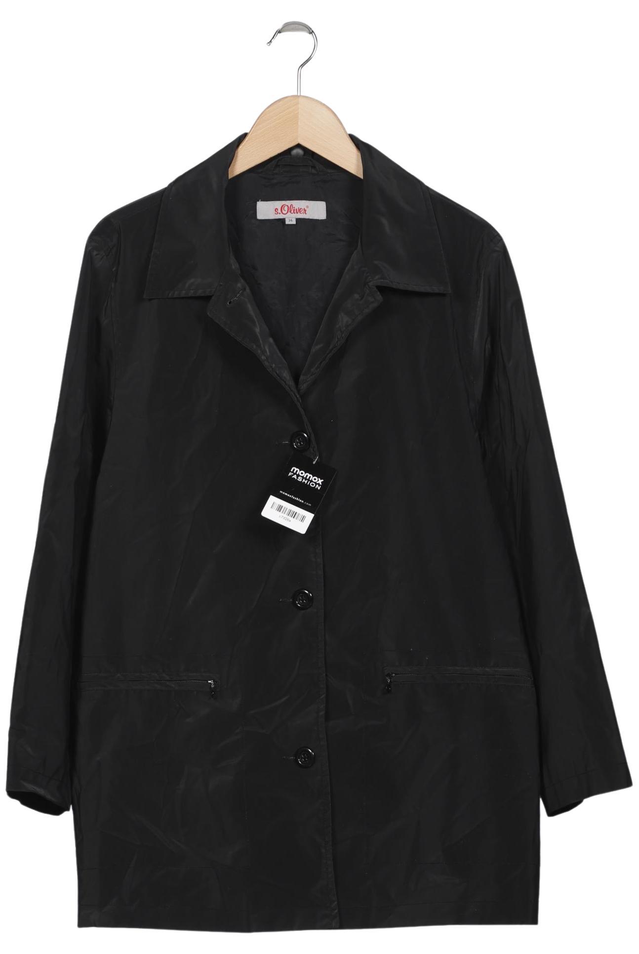 

s.Oliver Damen Mantel, schwarz, Gr. 36