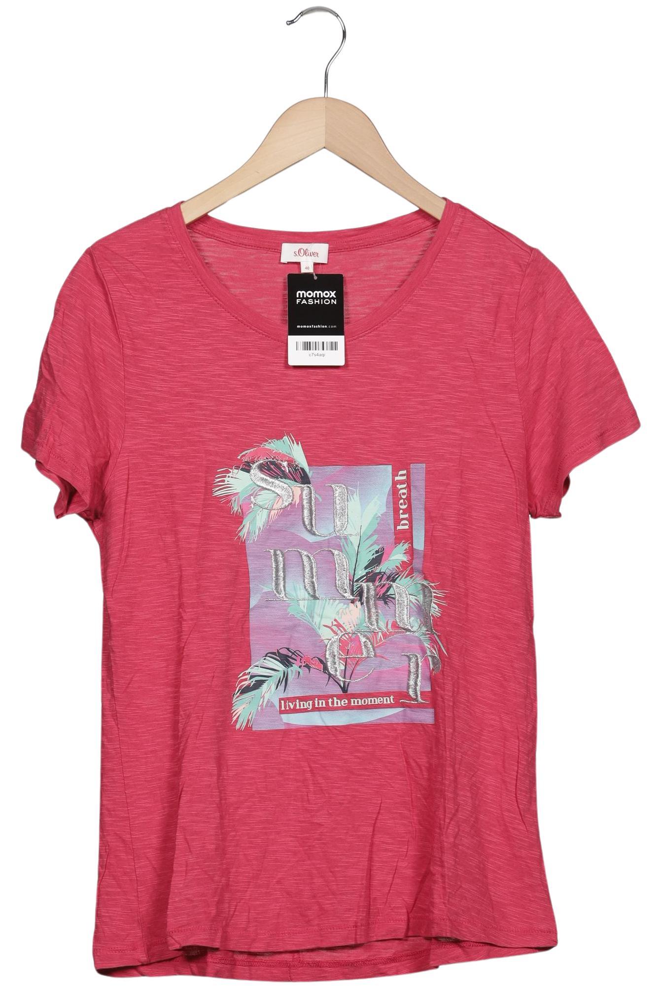 

s.Oliver Damen T-Shirt, rot, Gr. 40