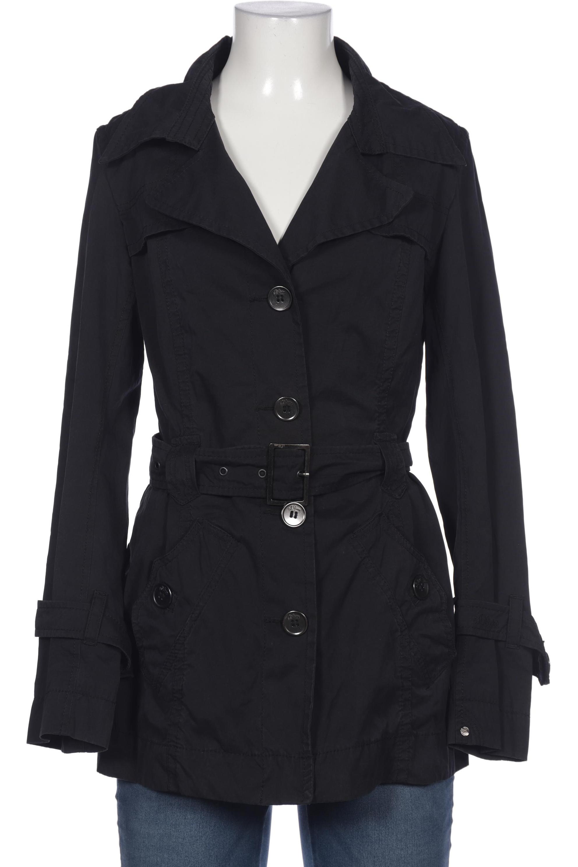 

s.Oliver Damen Mantel, schwarz