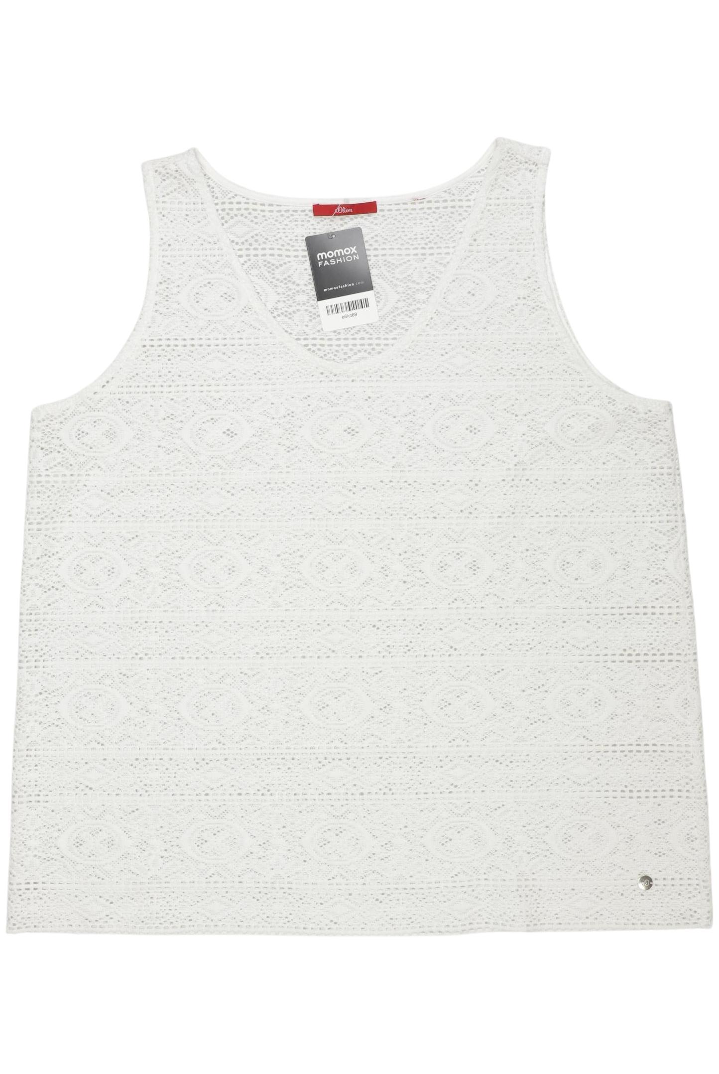 

s.Oliver Damen Top, weiß, Gr. 44