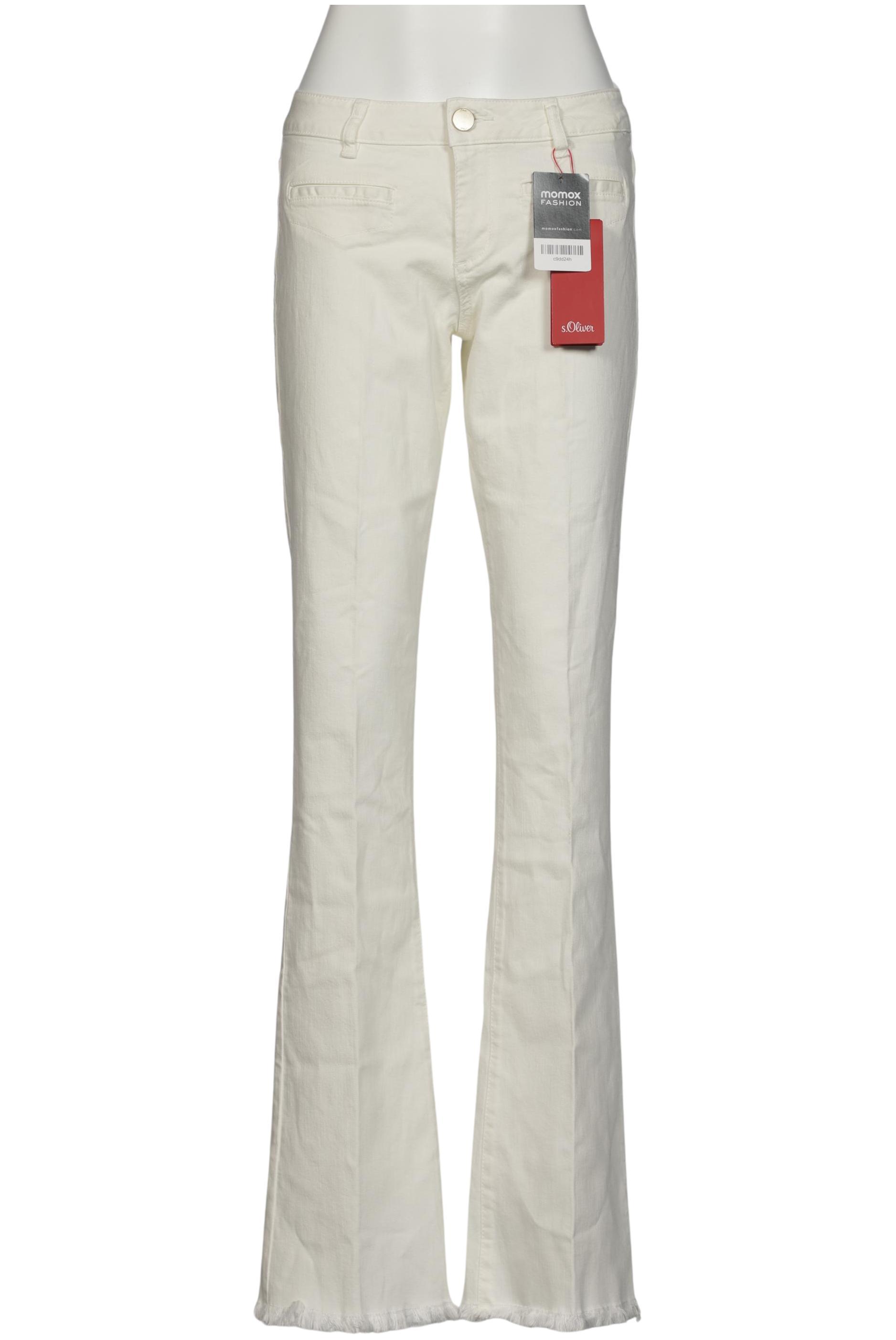 

s.Oliver Damen Jeans, cremeweiß, Gr. 38