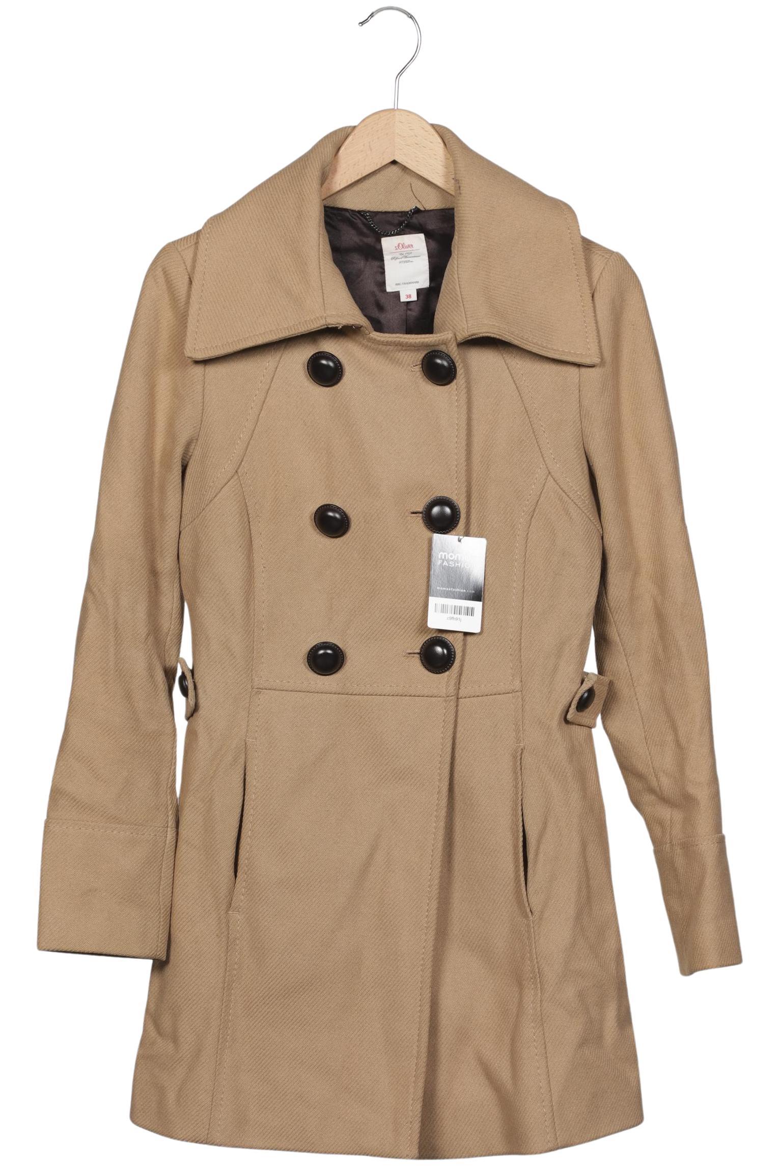 

s.Oliver Damen Mantel, beige, Gr. 38