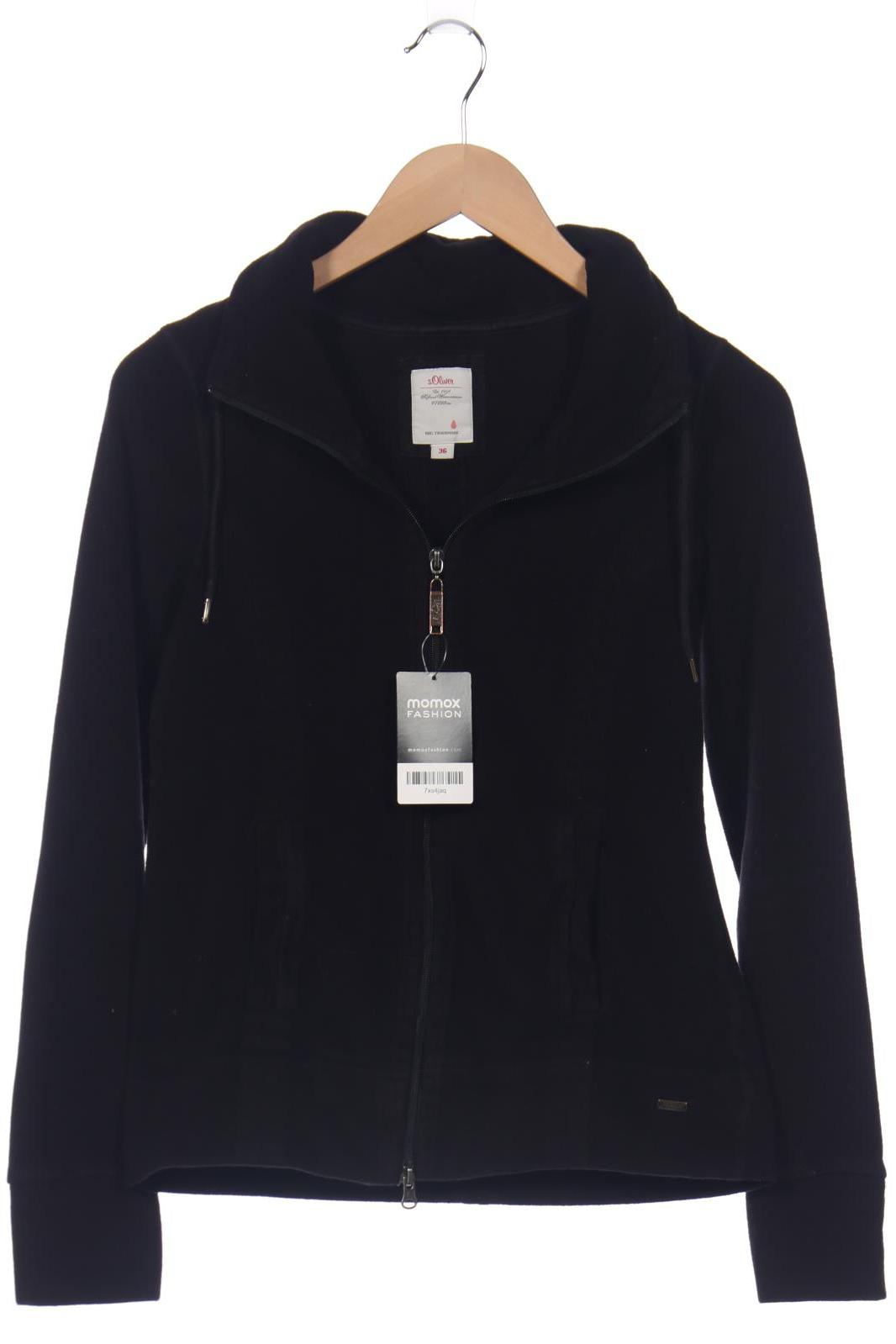 

s.Oliver Damen Strickjacke, schwarz, Gr. 36