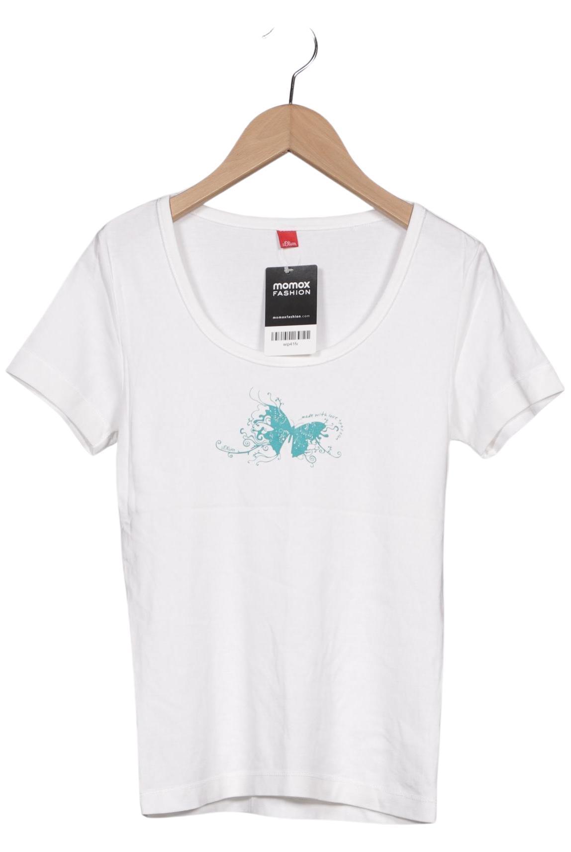 

s.Oliver Damen T-Shirt, weiß, Gr. 36