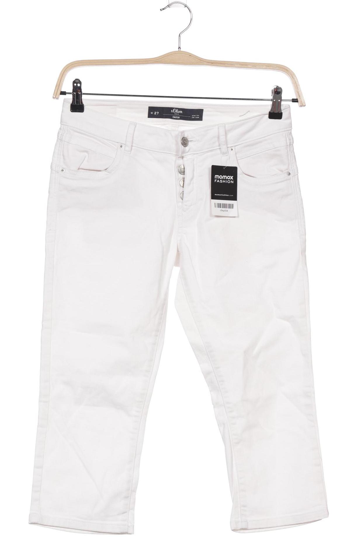 

s.Oliver Damen Jeans, weiß