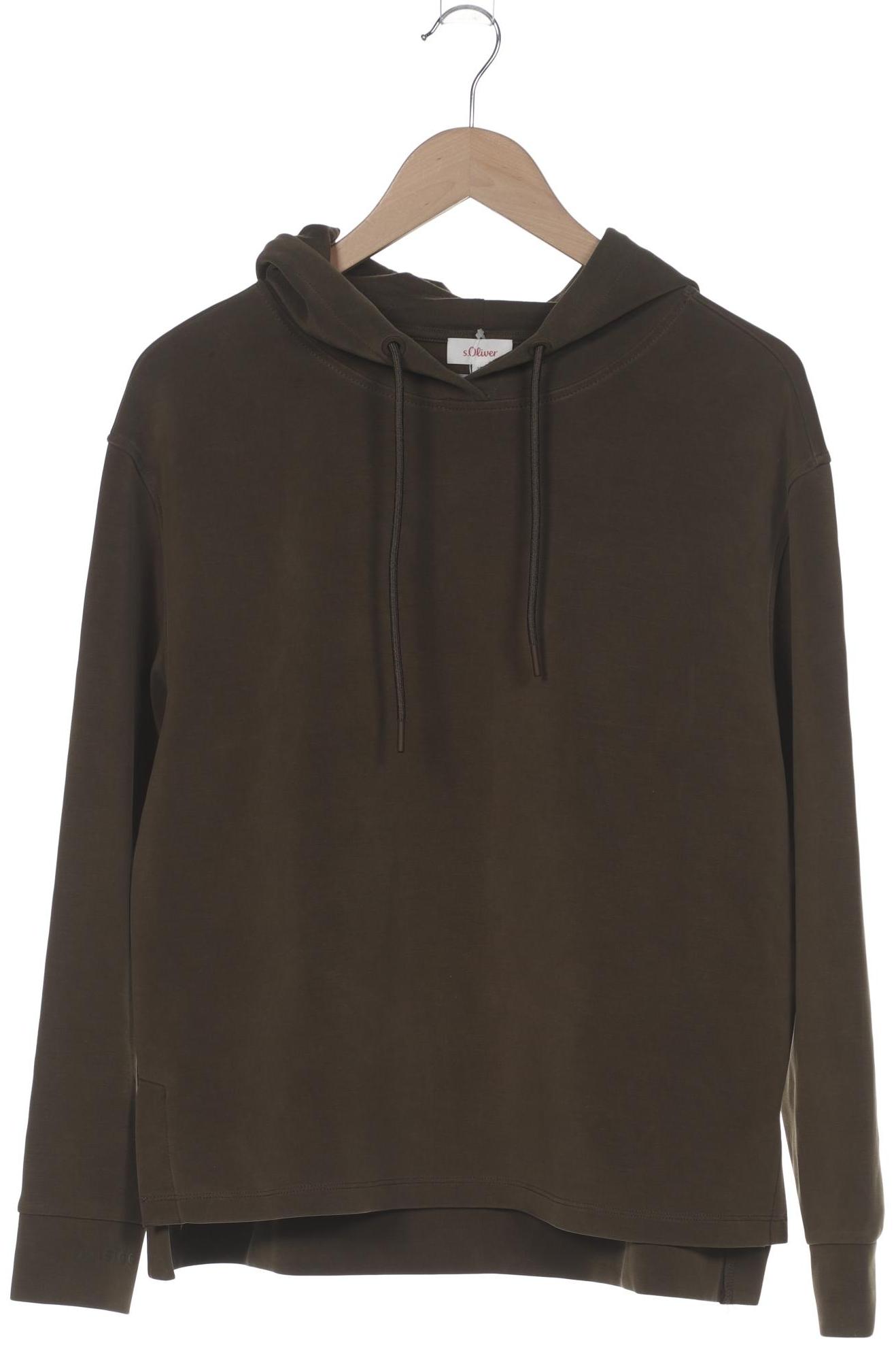 

s.Oliver Damen Kapuzenpullover, grün, Gr. 38