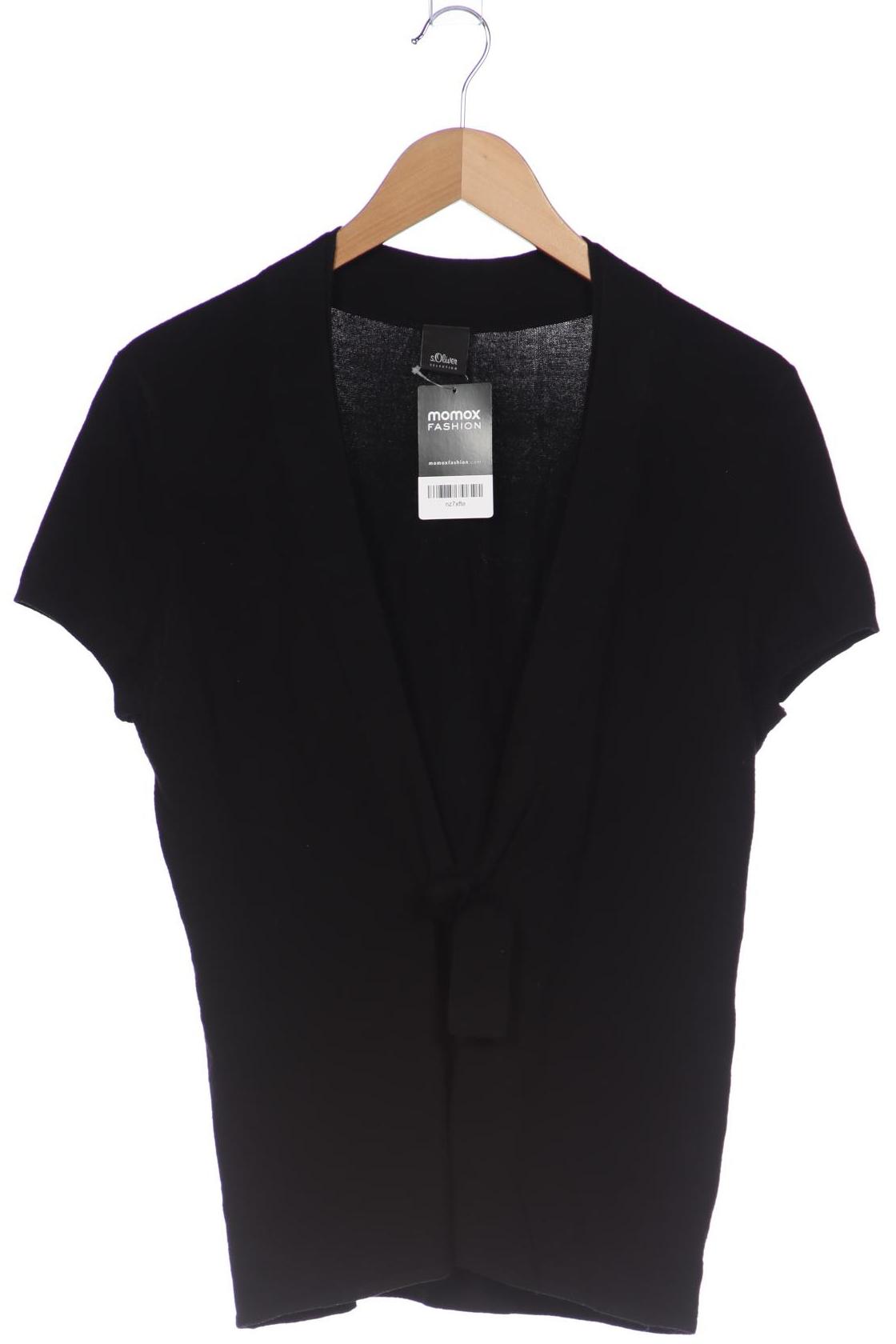

s.Oliver Damen Strickjacke, schwarz, Gr. 40