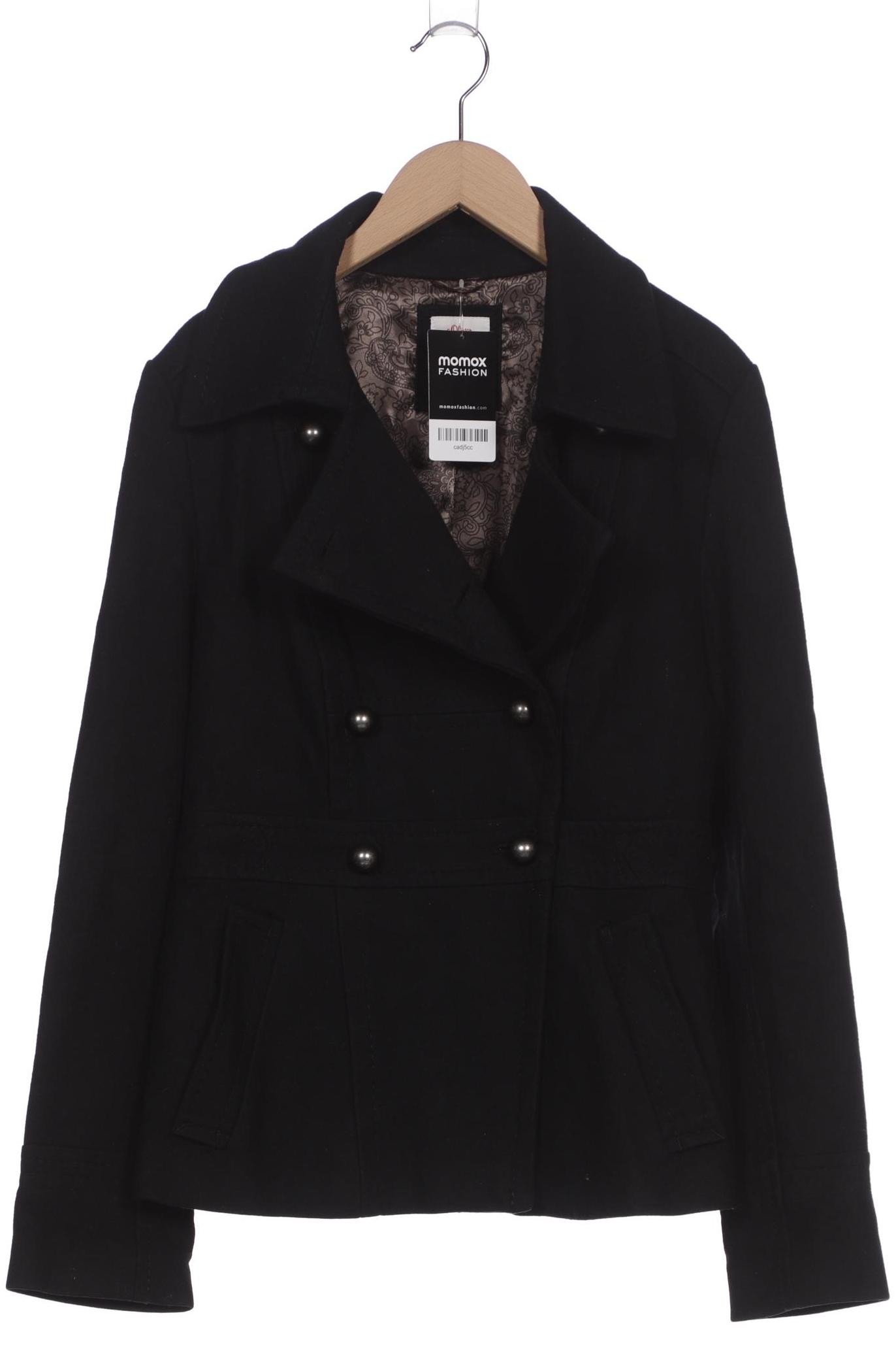 

s.Oliver Damen Jacke, schwarz, Gr. 36