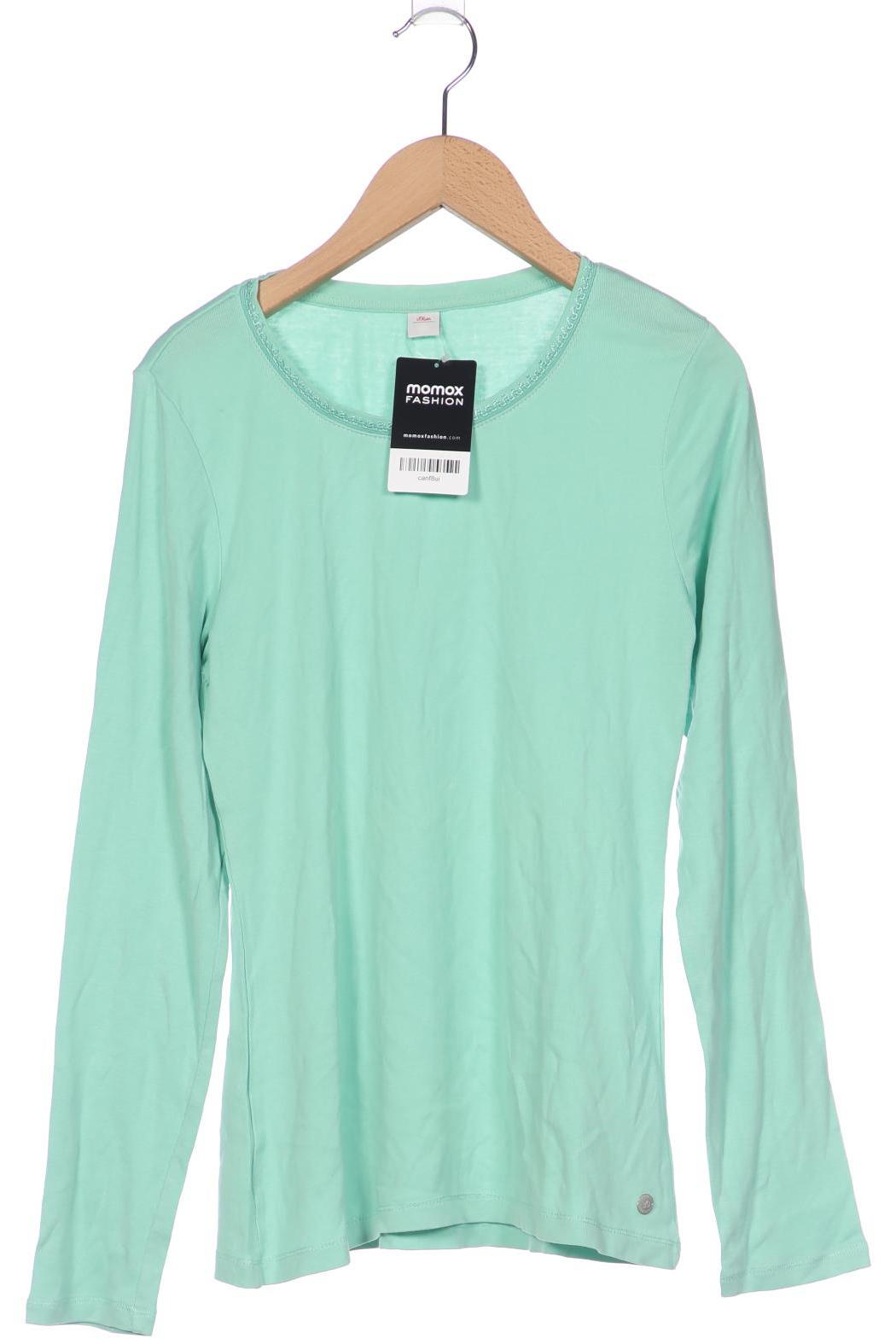 

s.Oliver Damen Langarmshirt, hellgrün, Gr. 38