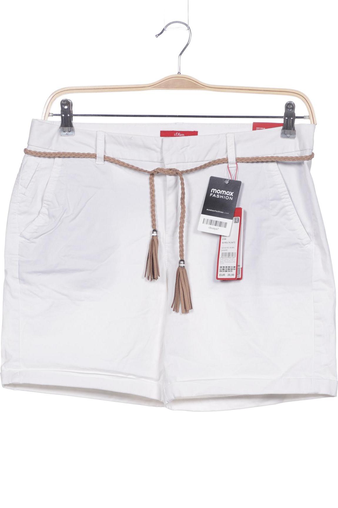 

s.Oliver Damen Shorts, weiß, Gr. 40
