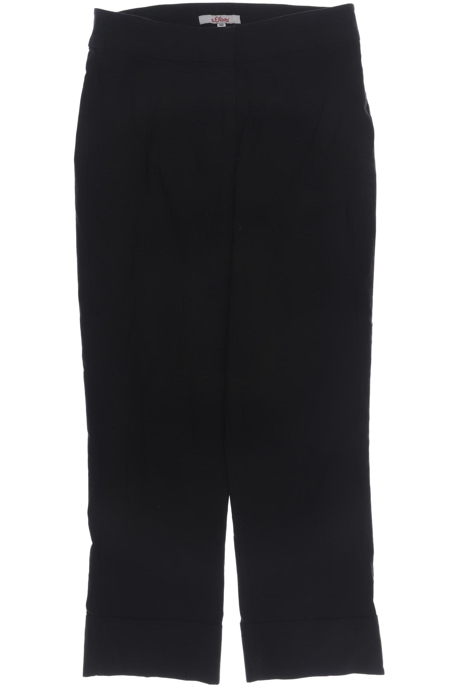 

s.Oliver Damen Stoffhose, schwarz