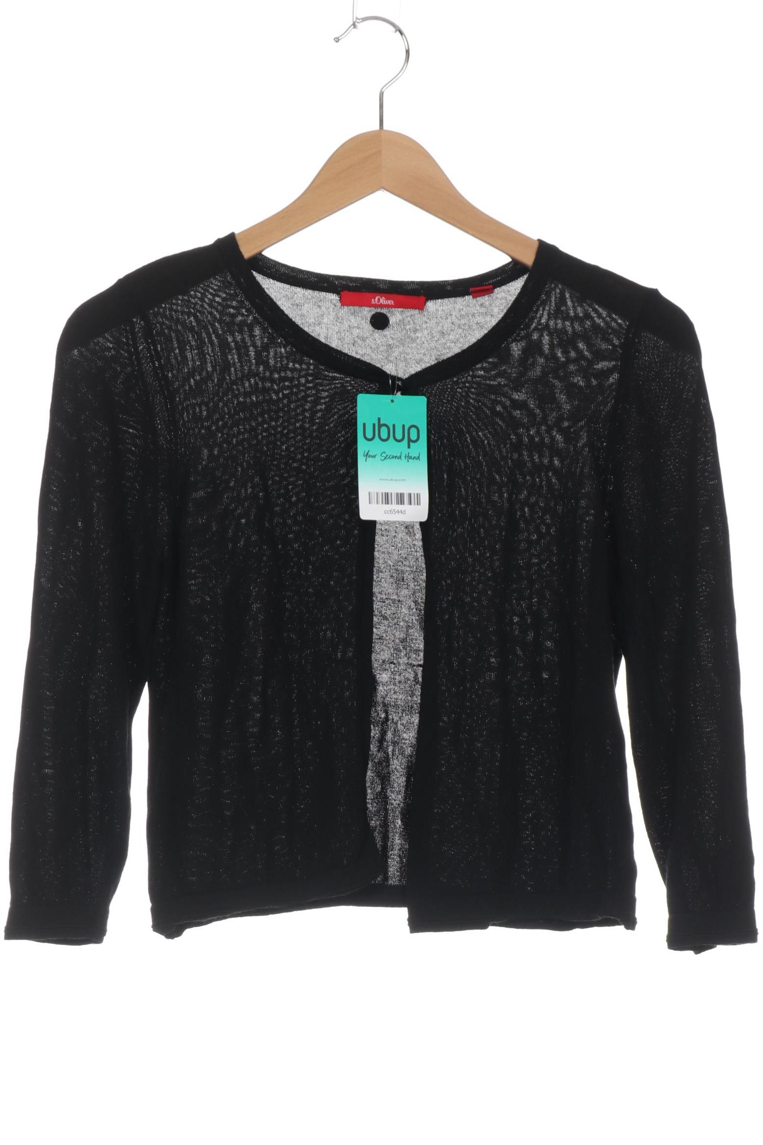 

s.Oliver Damen Strickjacke, schwarz, Gr. 34