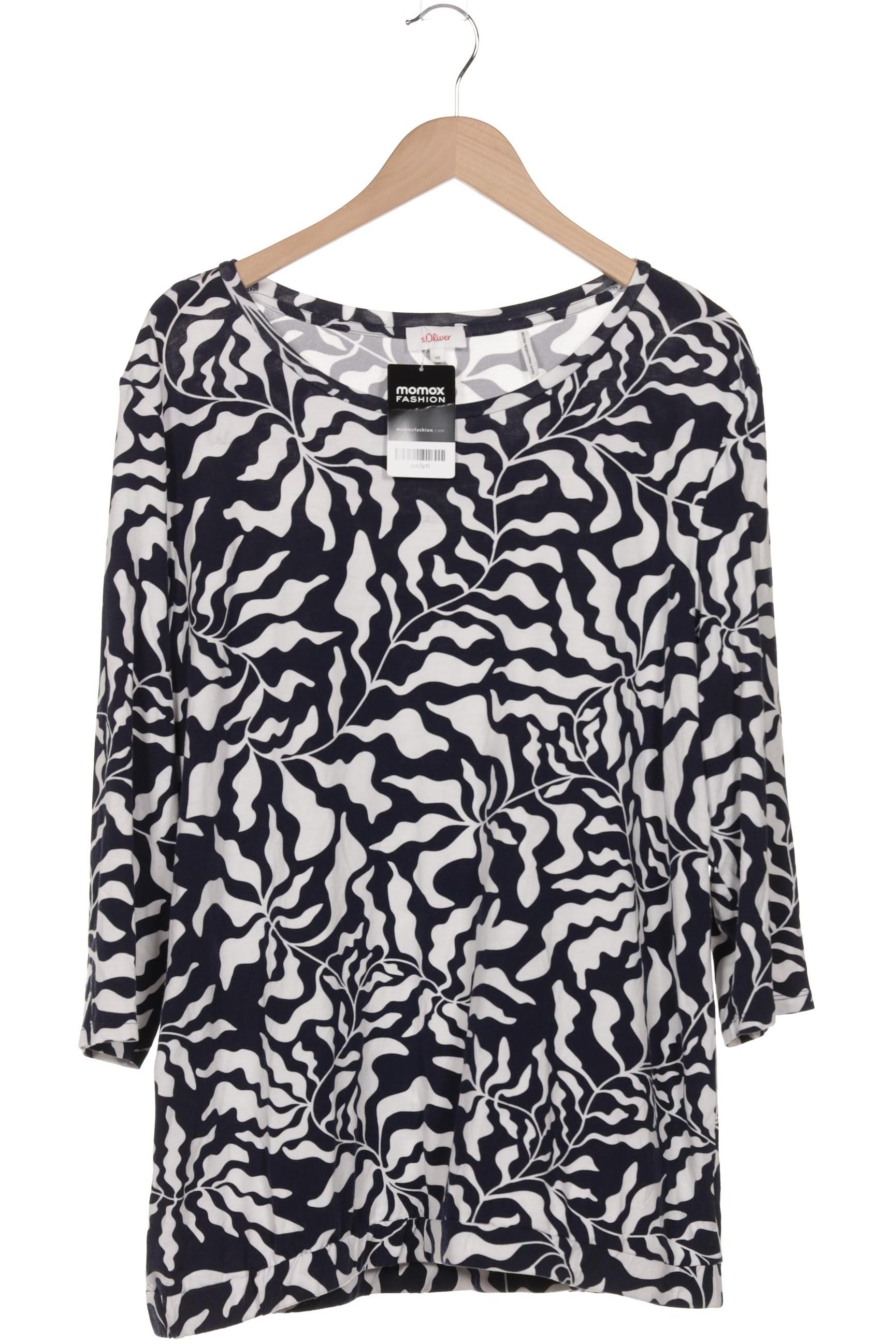 

s.Oliver Damen Langarmshirt, marineblau, Gr. 48