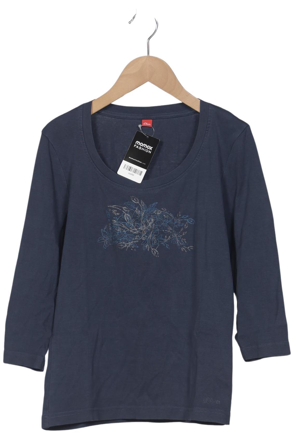 

s.Oliver Damen Langarmshirt, marineblau, Gr. 38