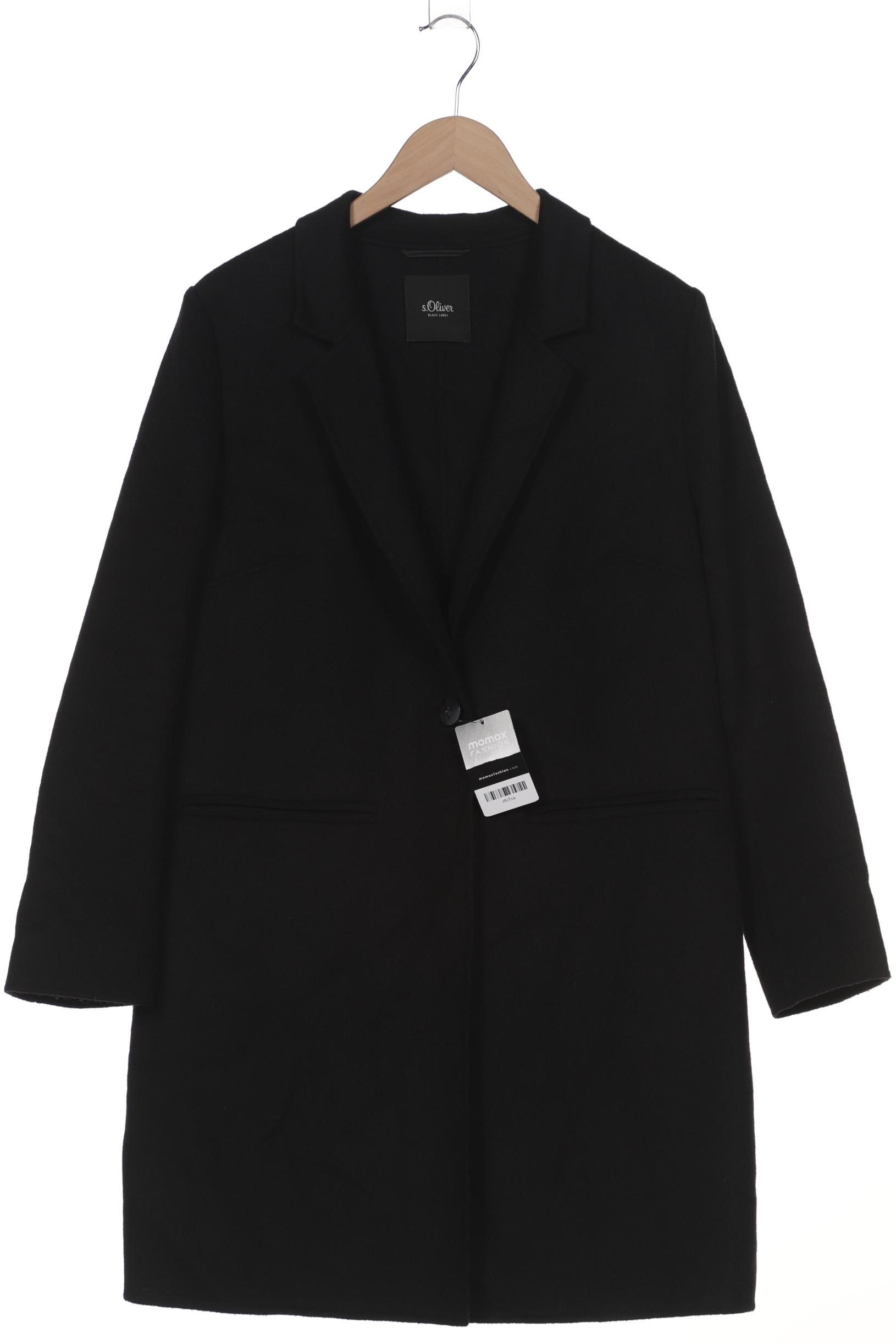 

s.Oliver Damen Mantel, schwarz, Gr. 42