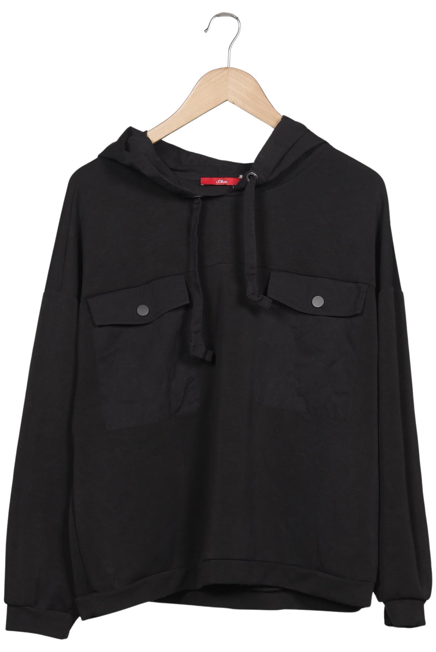 

s.Oliver Damen Kapuzenpullover, schwarz, Gr. 42