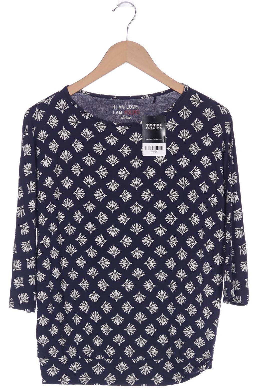 

s.Oliver Damen Langarmshirt, marineblau, Gr. 36