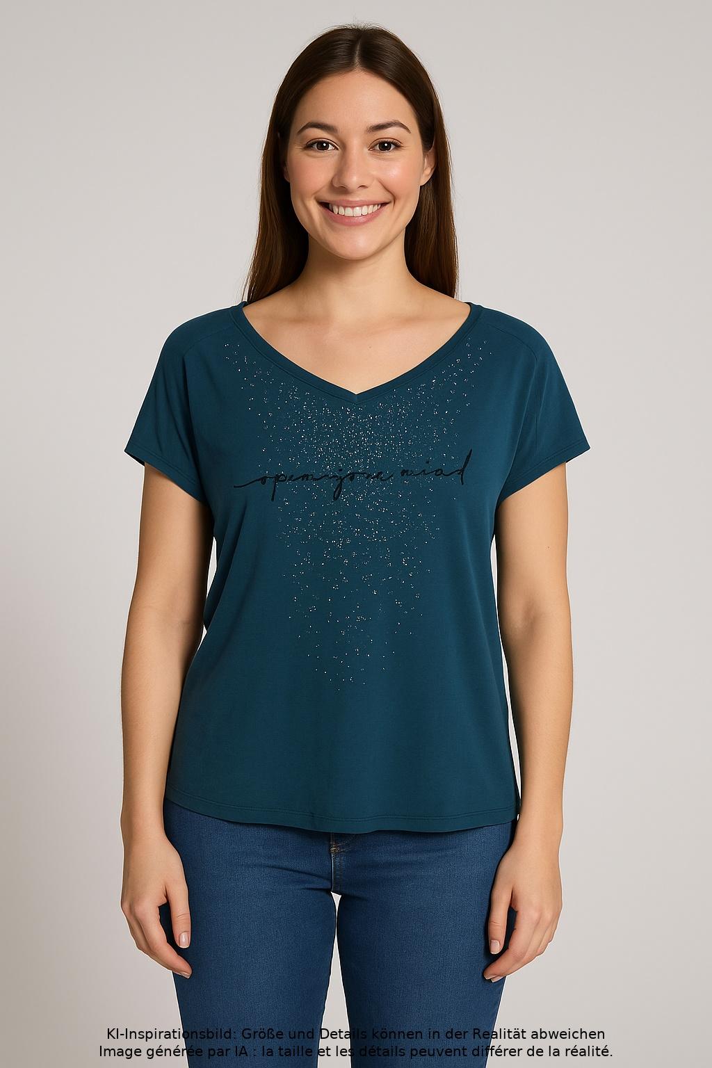 

s.Oliver Damen T-Shirt, marineblau, Gr. 40