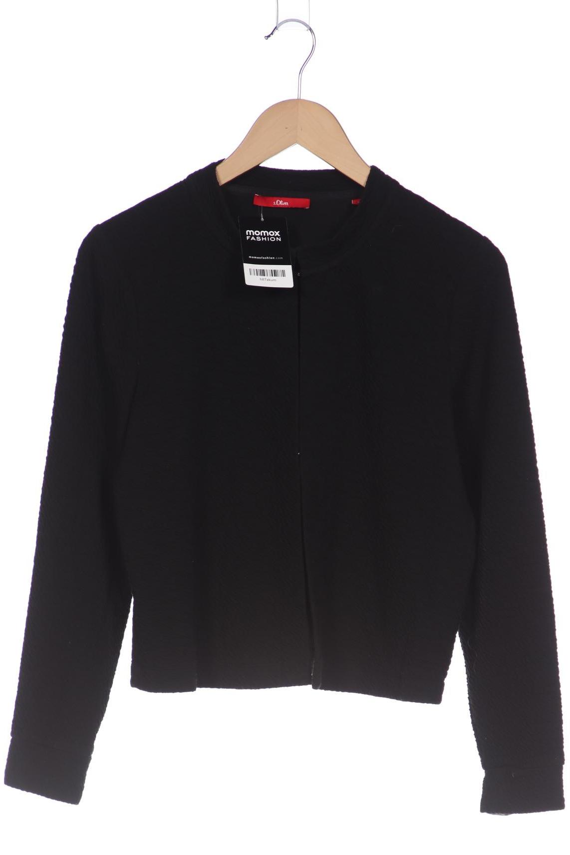 

s.Oliver Damen Strickjacke, schwarz, Gr. 38