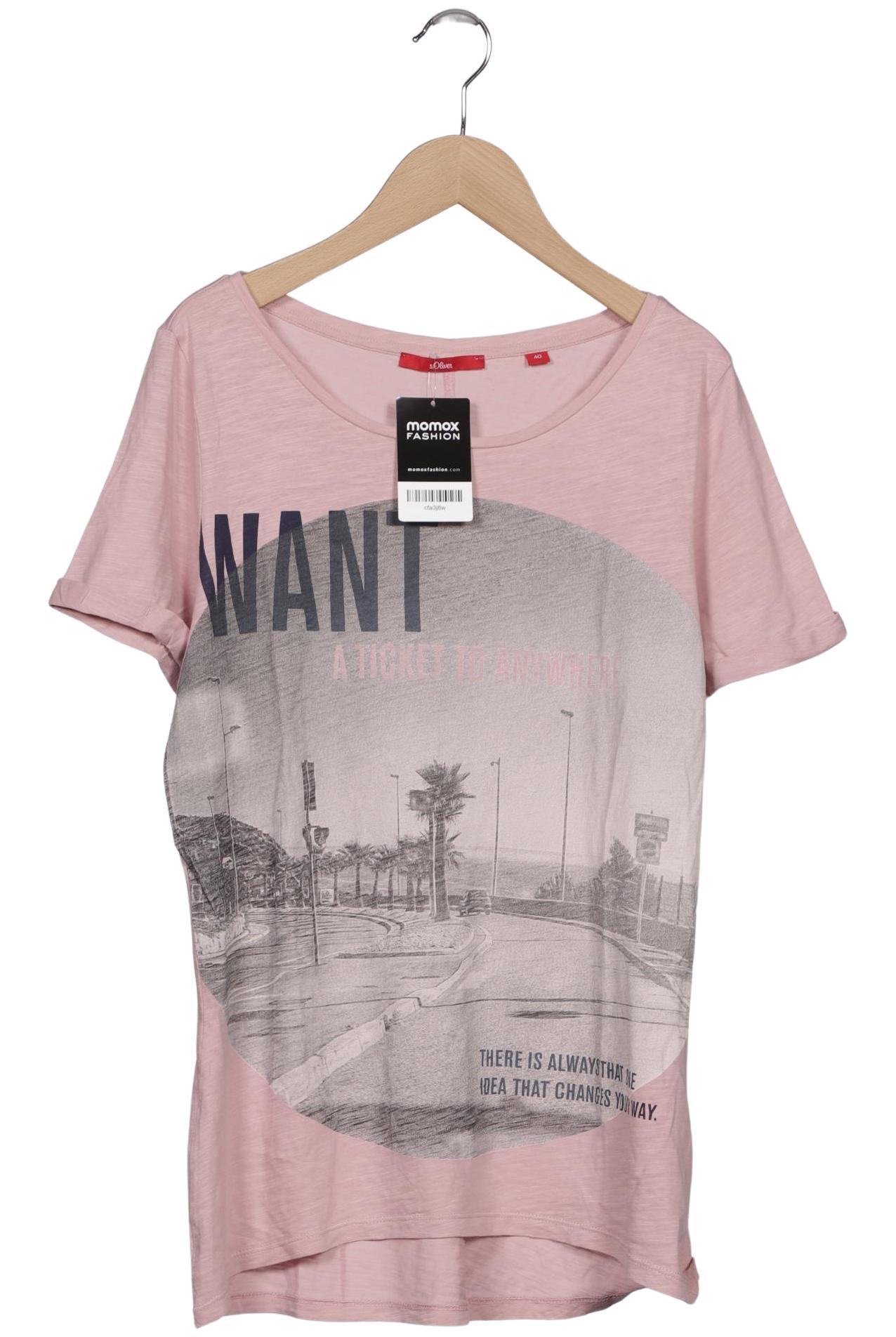 

s.Oliver Damen T-Shirt, pink, Gr. 40