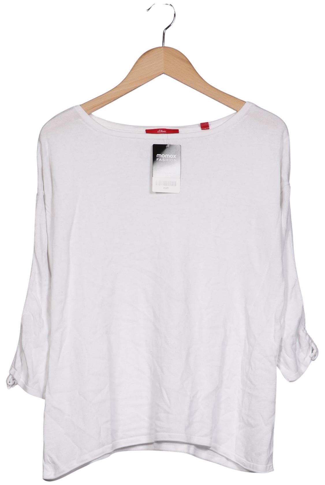 

s.Oliver Damen Pullover, weiß, Gr. 42