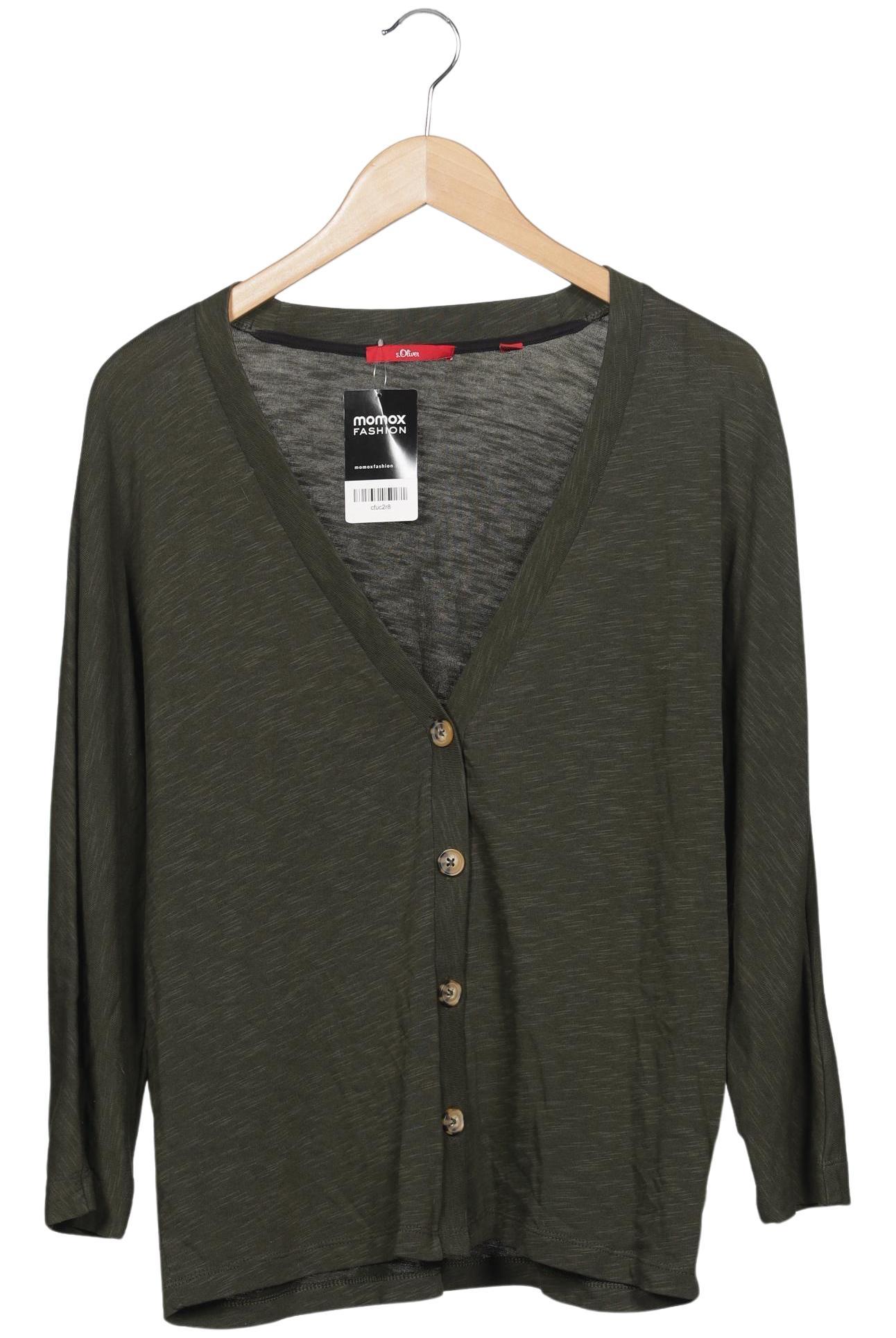 

s.Oliver Damen Strickjacke, grün, Gr. 42