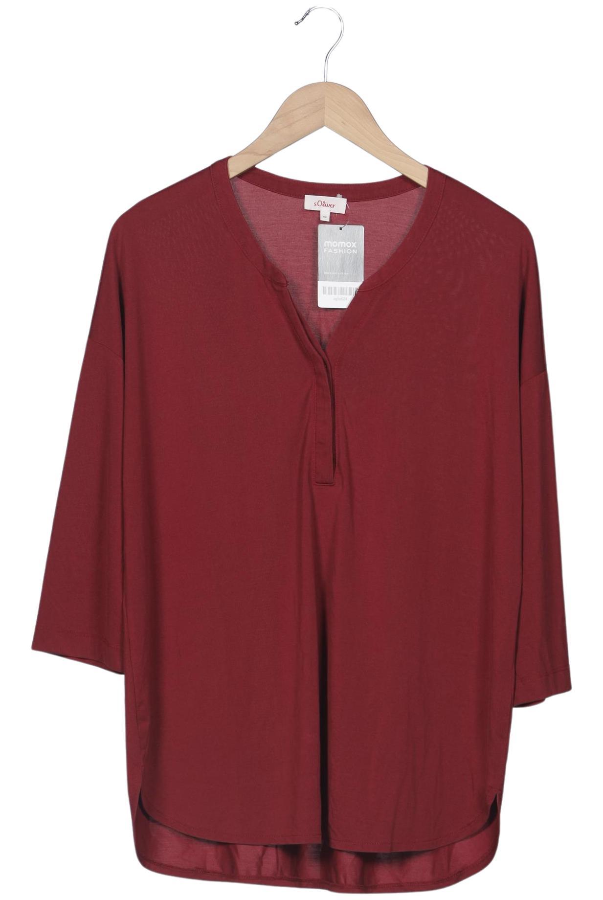 

s.Oliver Damen Langarmshirt, bordeaux, Gr. 42