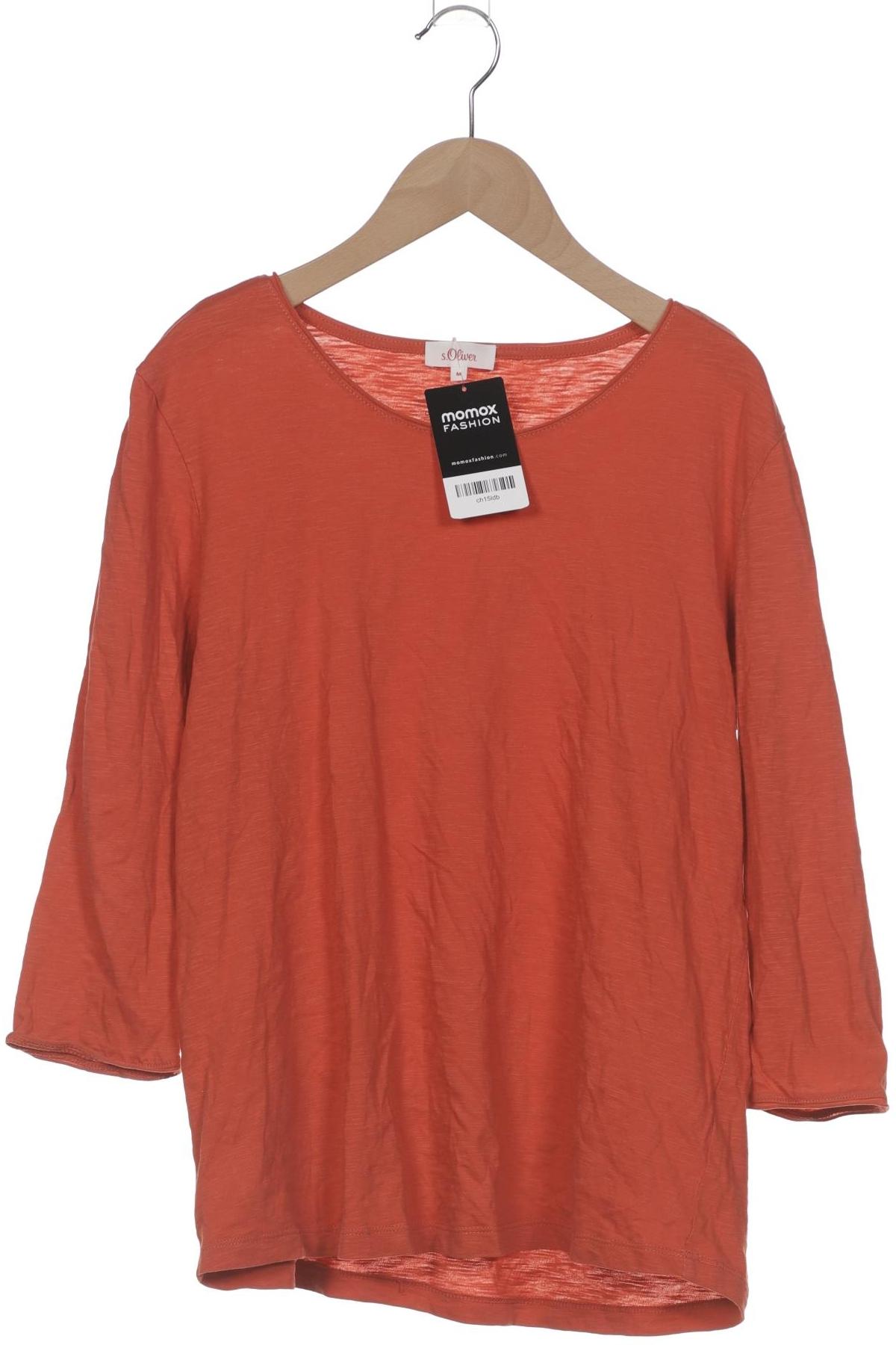

s.Oliver Damen Langarmshirt, orange, Gr. 38