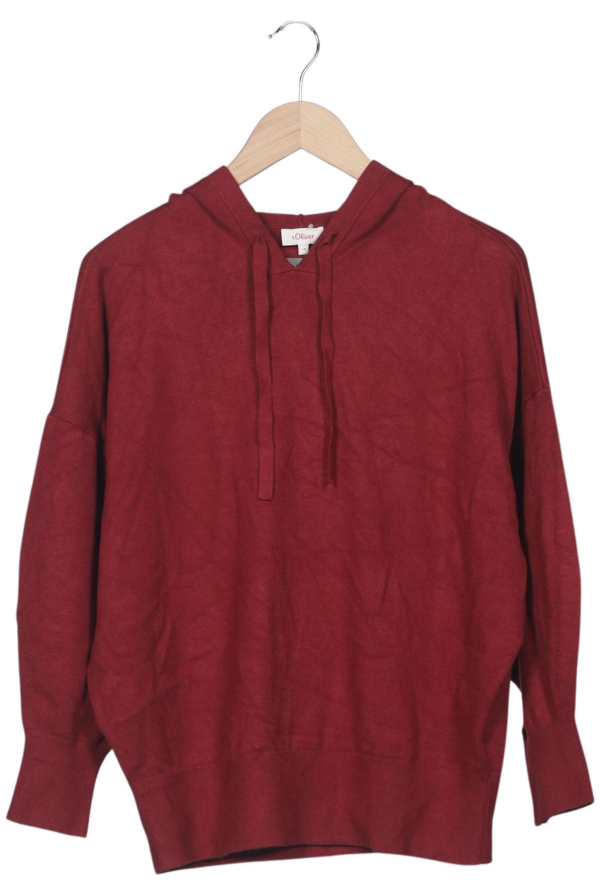 

s.Oliver Damen Kapuzenpullover, rot, Gr. 40