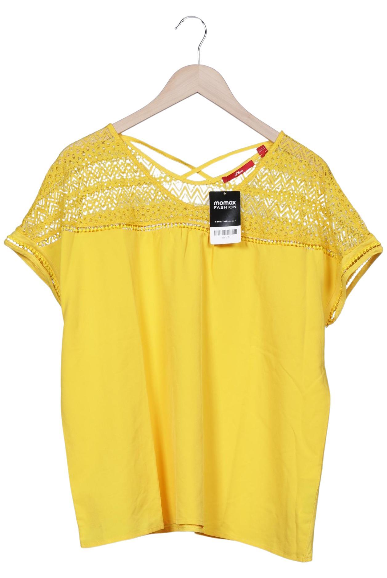 

s.Oliver Damen T-Shirt, gelb, Gr. 46