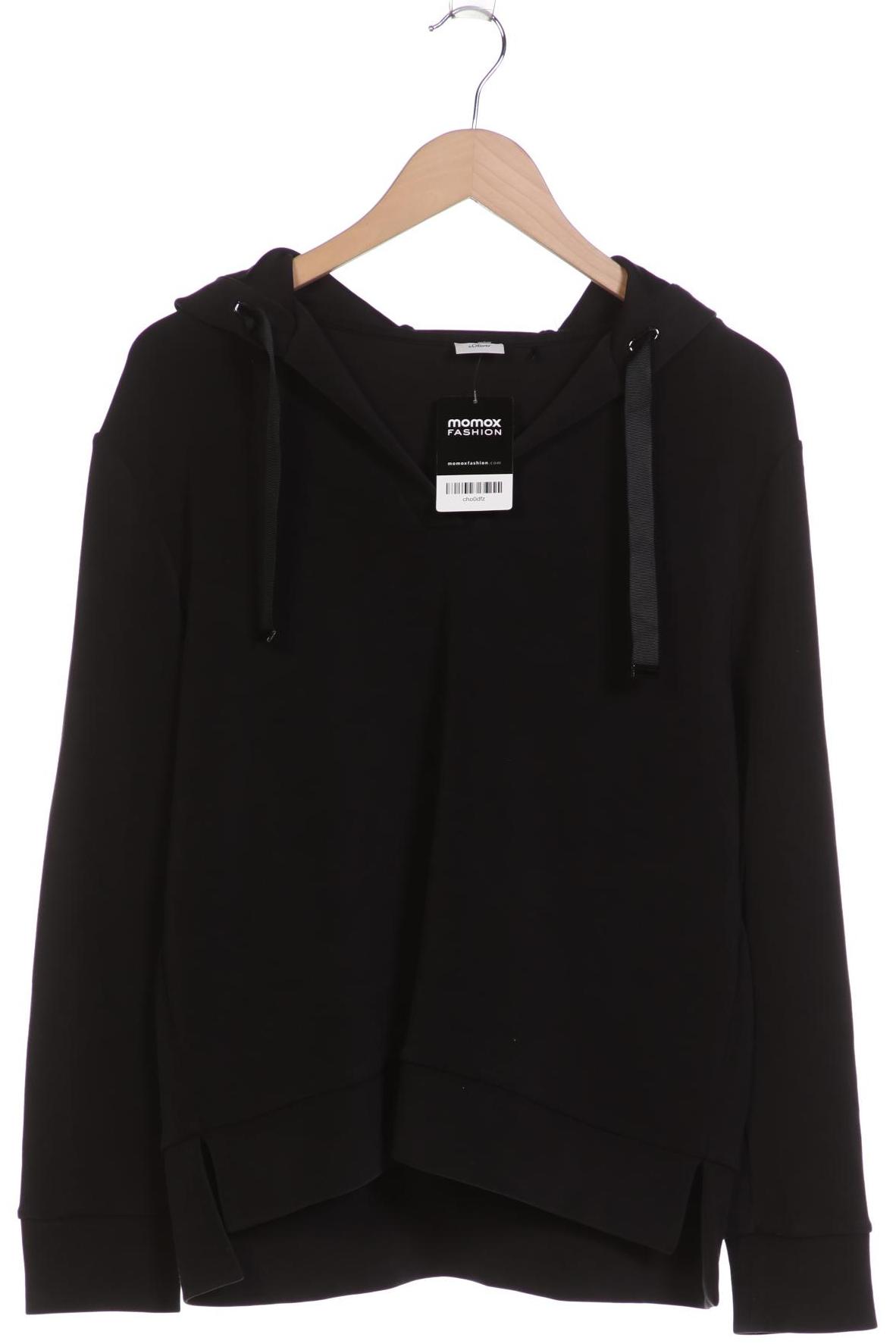 

s.Oliver Damen Kapuzenpullover, schwarz, Gr. 38