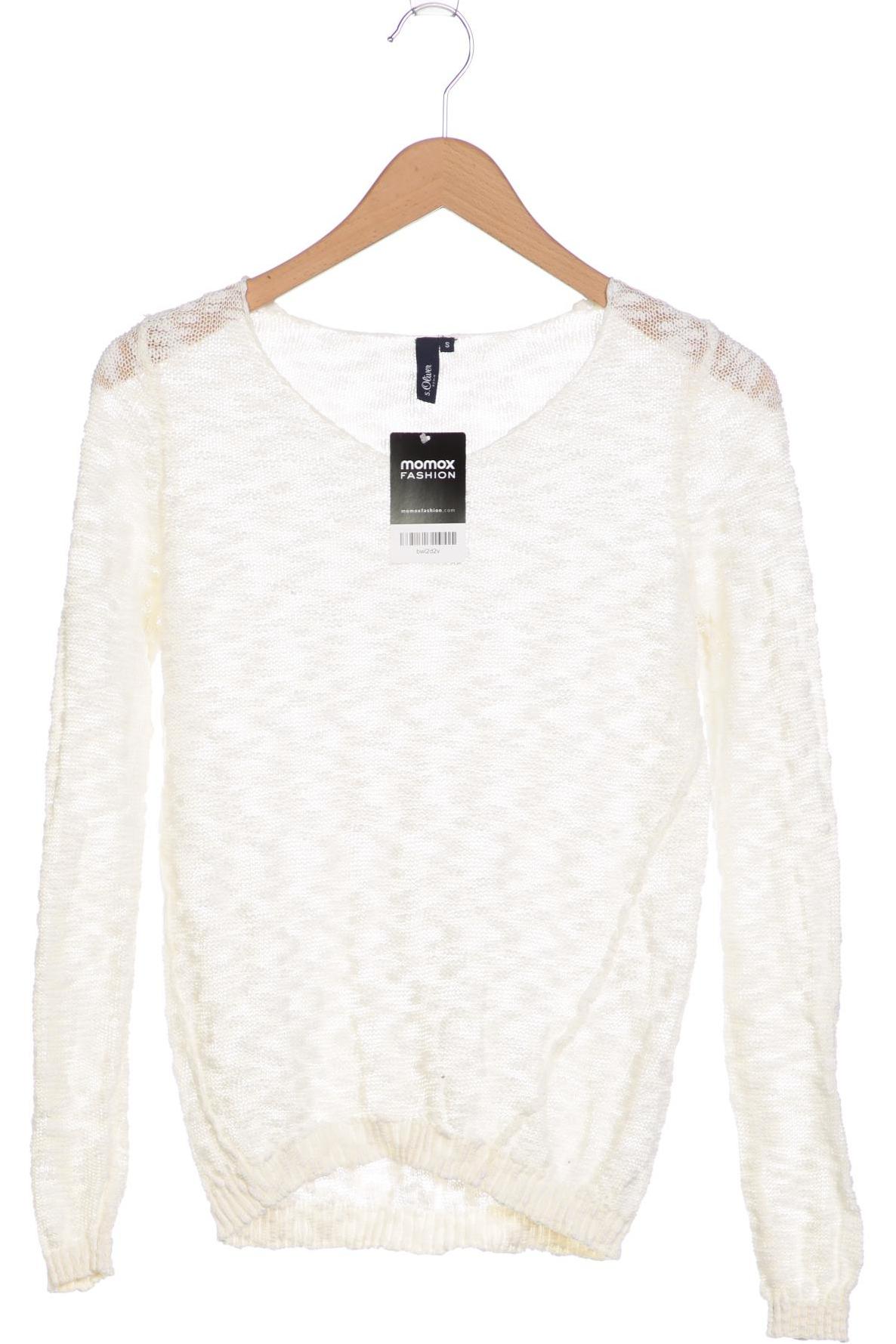 

s.Oliver Damen Pullover, weiß