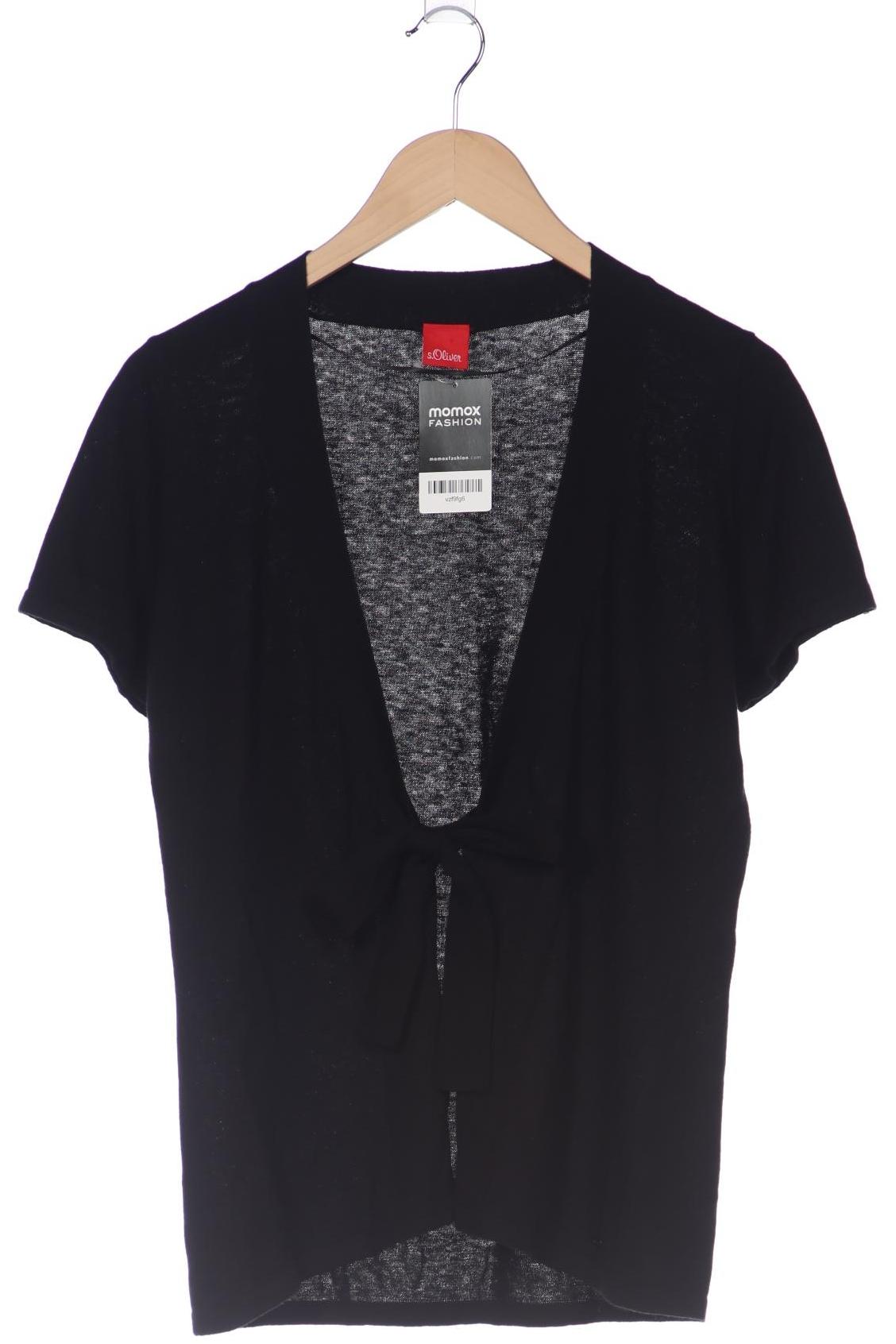 

s.Oliver Damen Strickjacke, schwarz, Gr. 42
