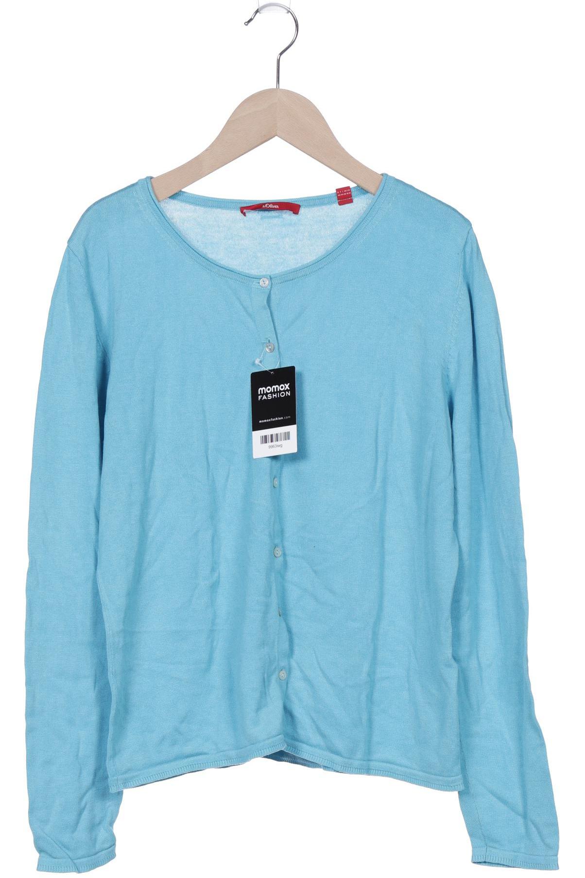 

s.Oliver Damen Strickjacke, blau, Gr. 42