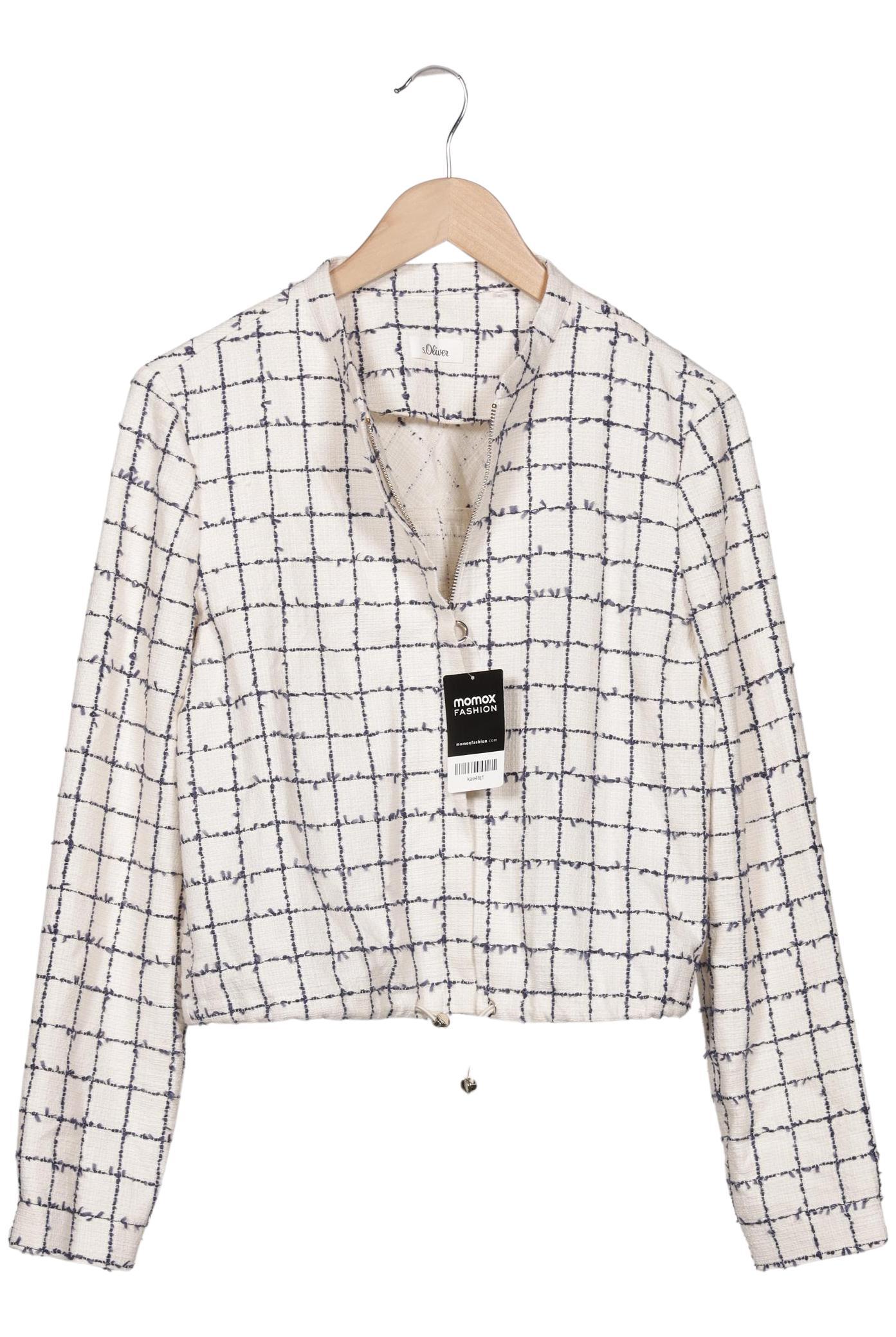 

s.Oliver Damen Jacke, cremeweiß, Gr. 38
