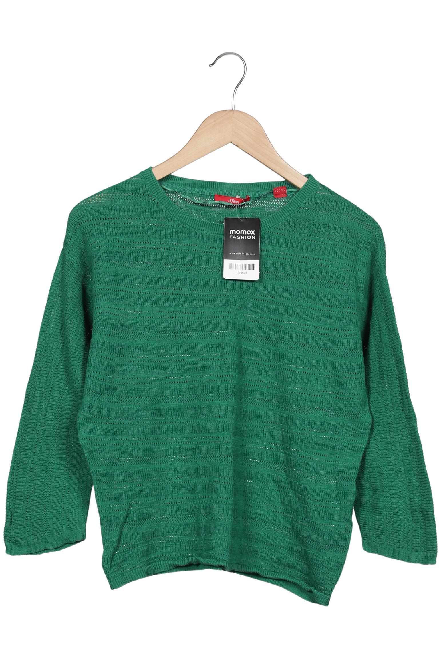 

s.Oliver Damen Pullover, grün, Gr. 34