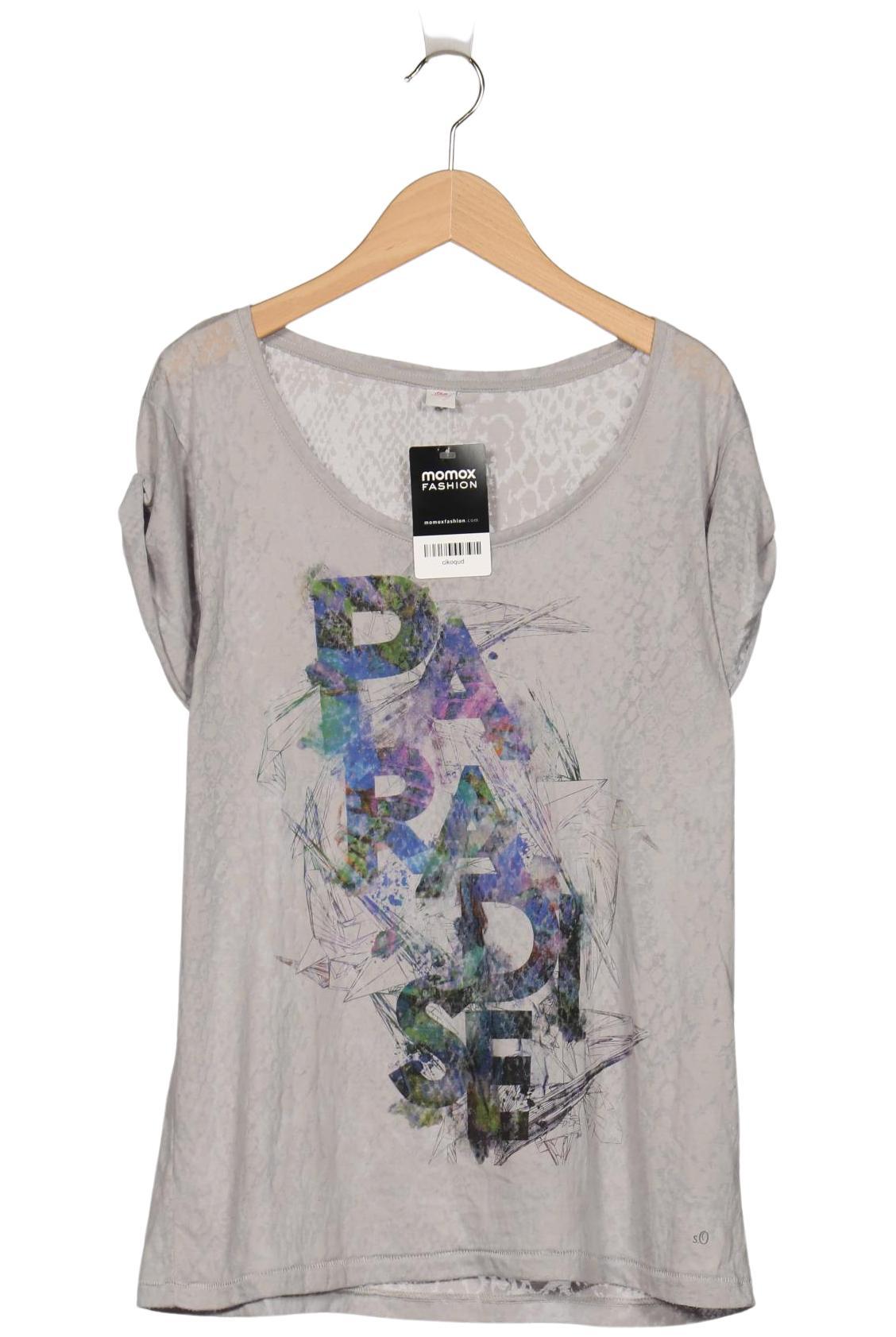 

s.Oliver Damen T-Shirt, grau, Gr. 38