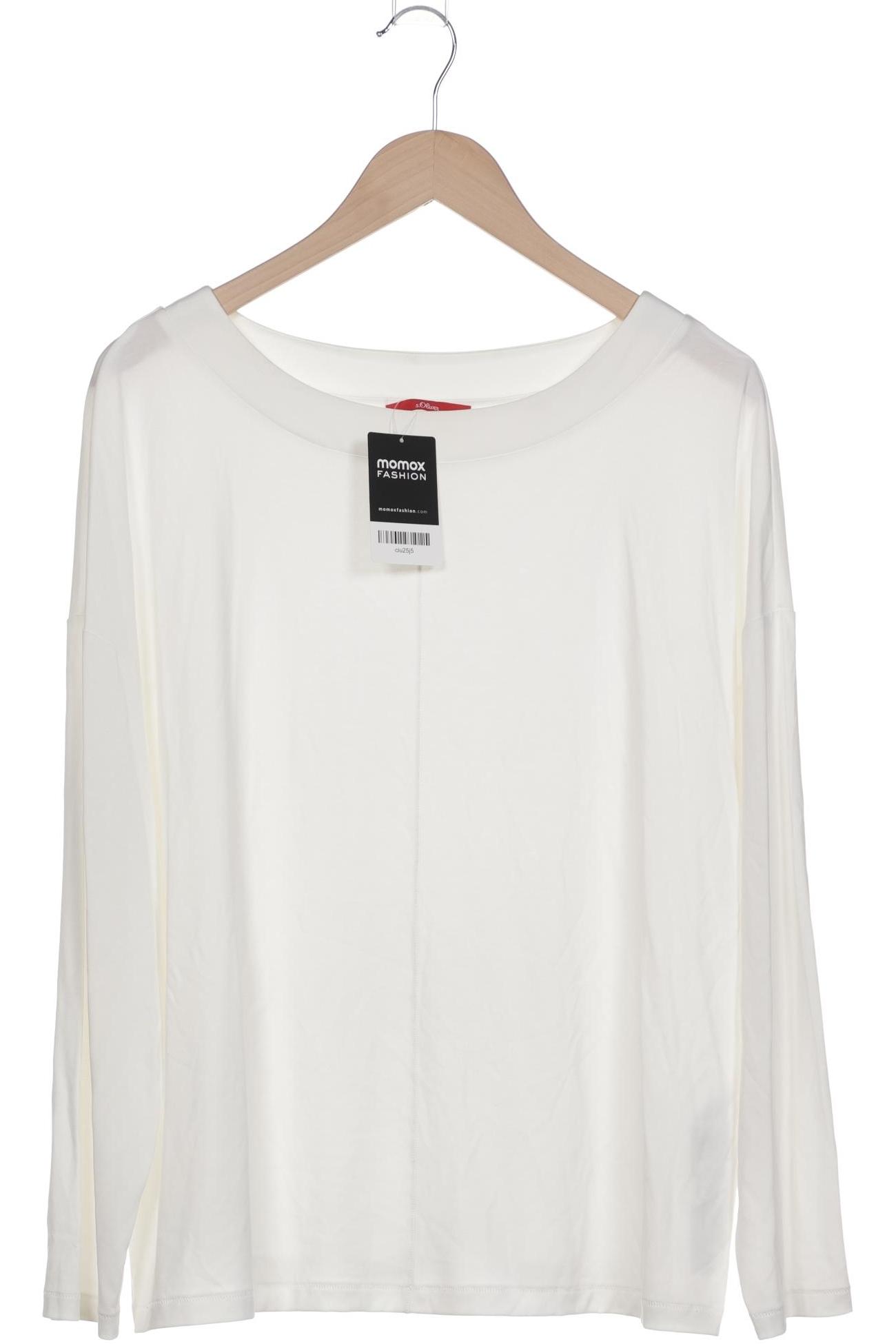 

s.Oliver Damen Langarmshirt, weiß, Gr. 44